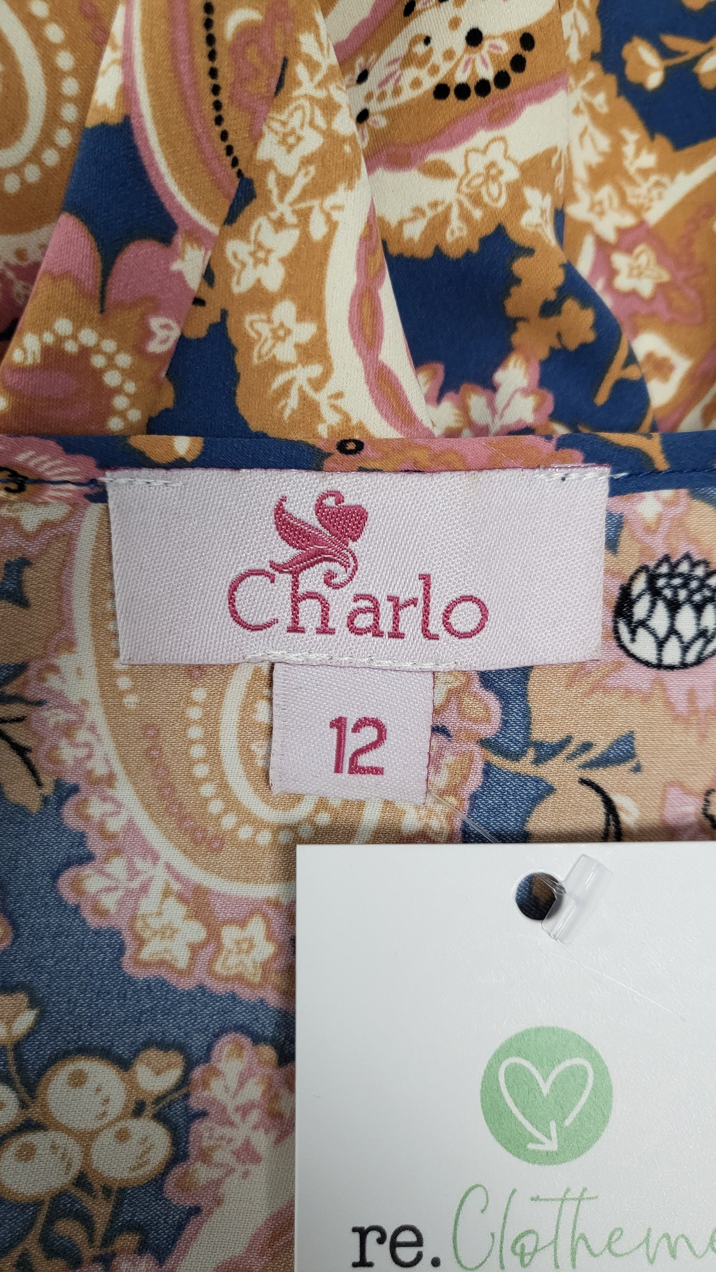 Charlo Print shirred Cuff Blouse (12)