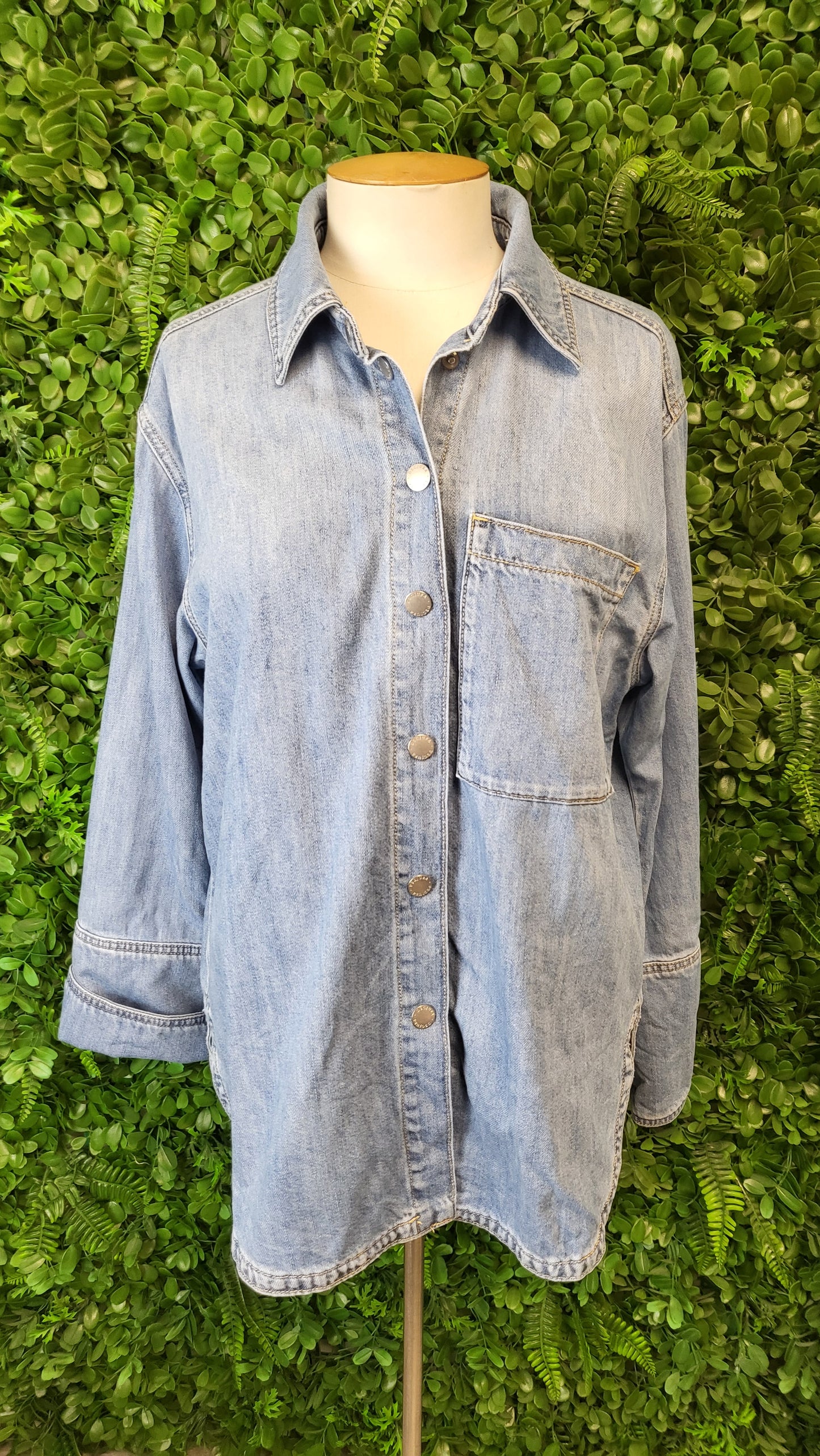 Decjuba Light Wash Denim Shirt (8-12)