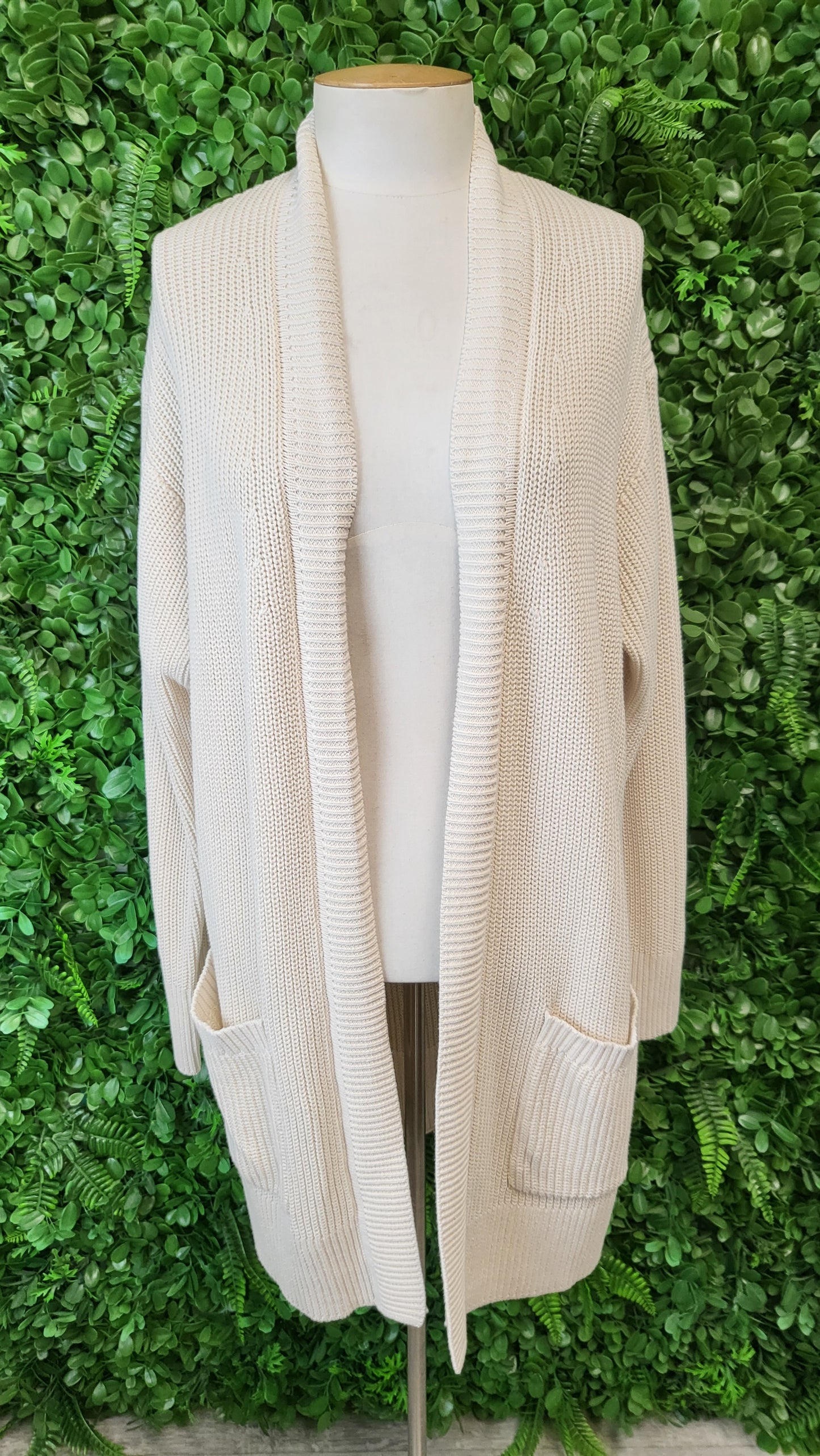 Max & Mia Cream Longline Cardi Knit (16)