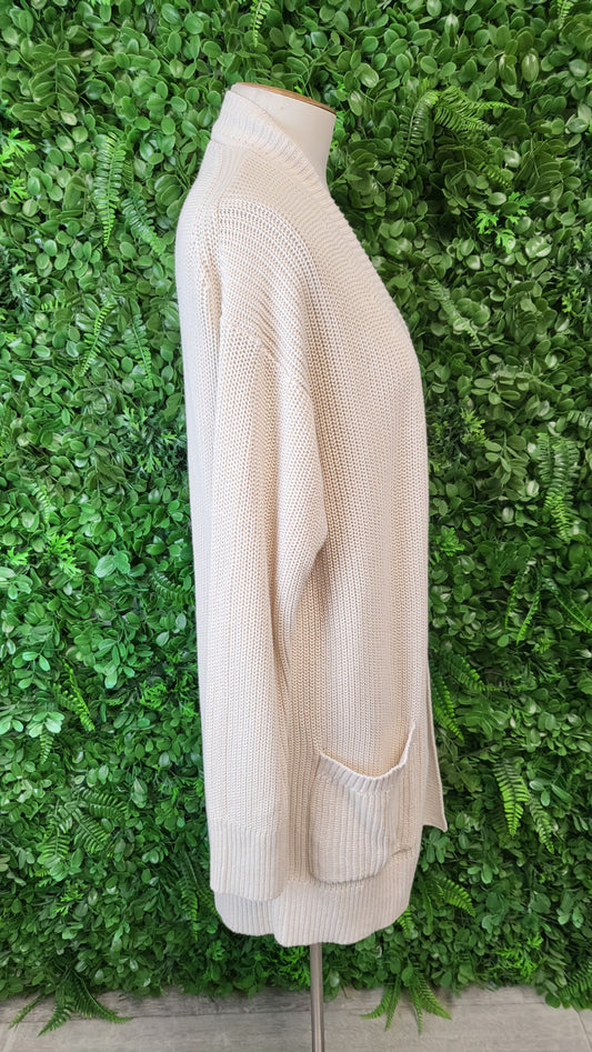 Max & Mia Cream Longline Cardi Knit (16)