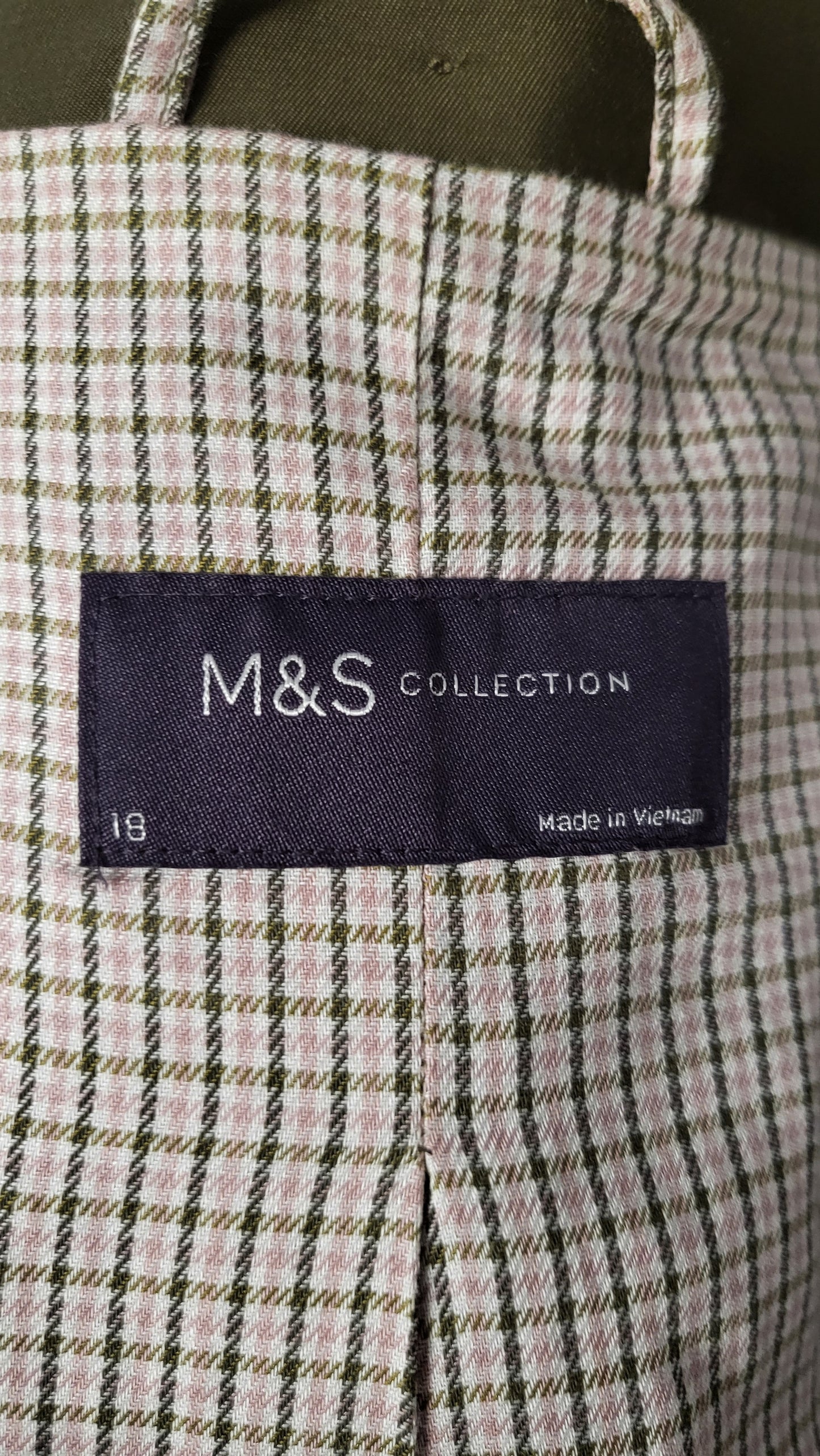 M&S Olive Rain Jacket (16-18)