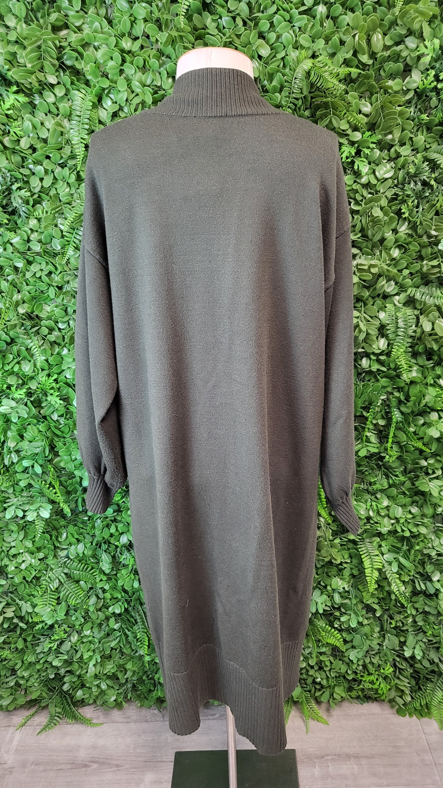 Coco & Belle Khaki Longline Cardi Knit (12-14)