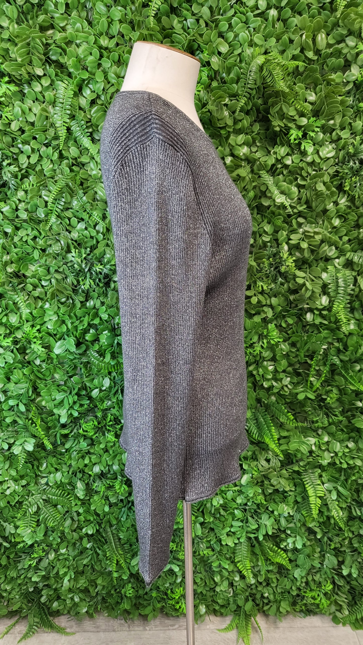 Max Silver Lurex Merino Top BNWT (14-16)