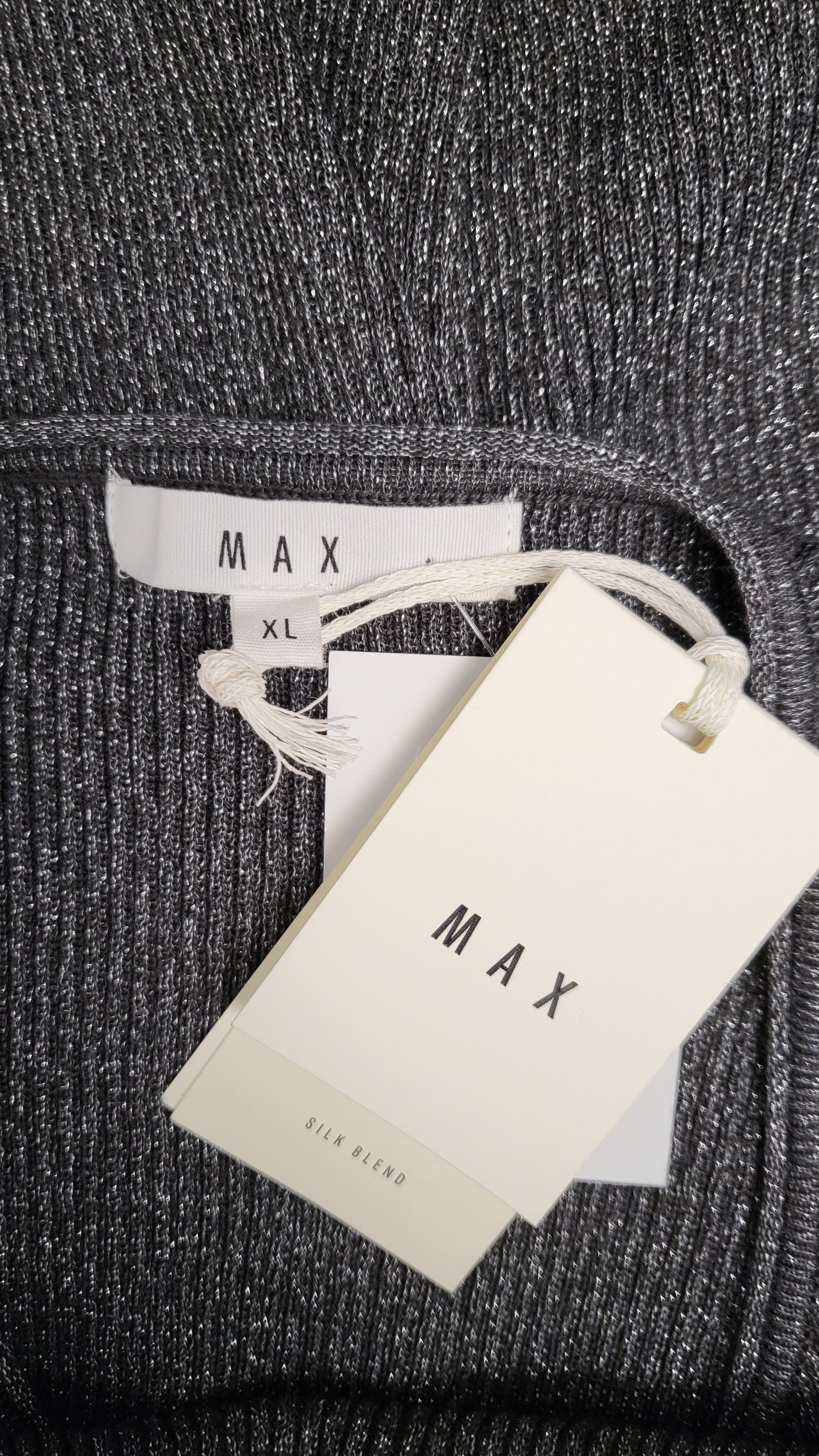 Max Silver Lurex Merino Top BNWT (14-16)