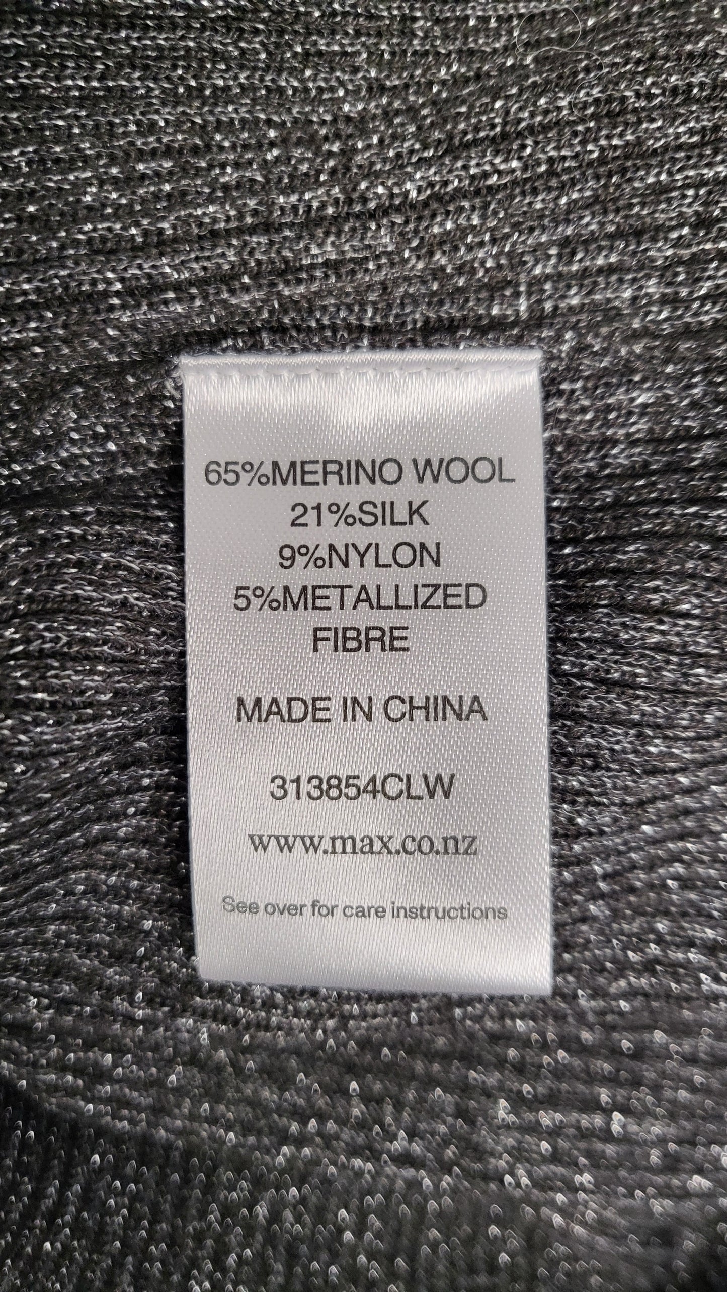 Max Silver Lurex Merino Top BNWT (14-16)