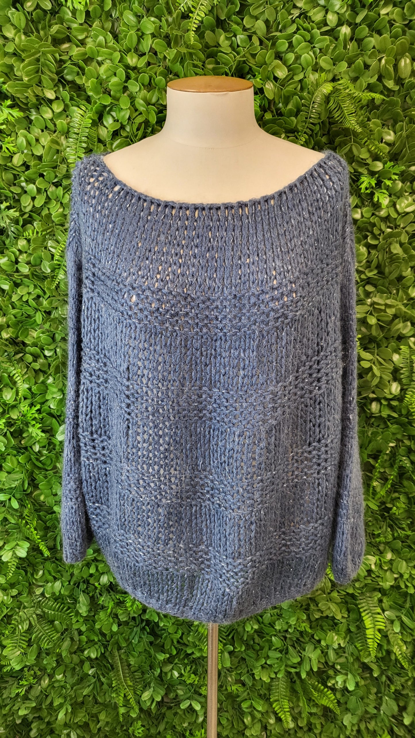 Made in Italy Blue Mohair Knit (10-12)