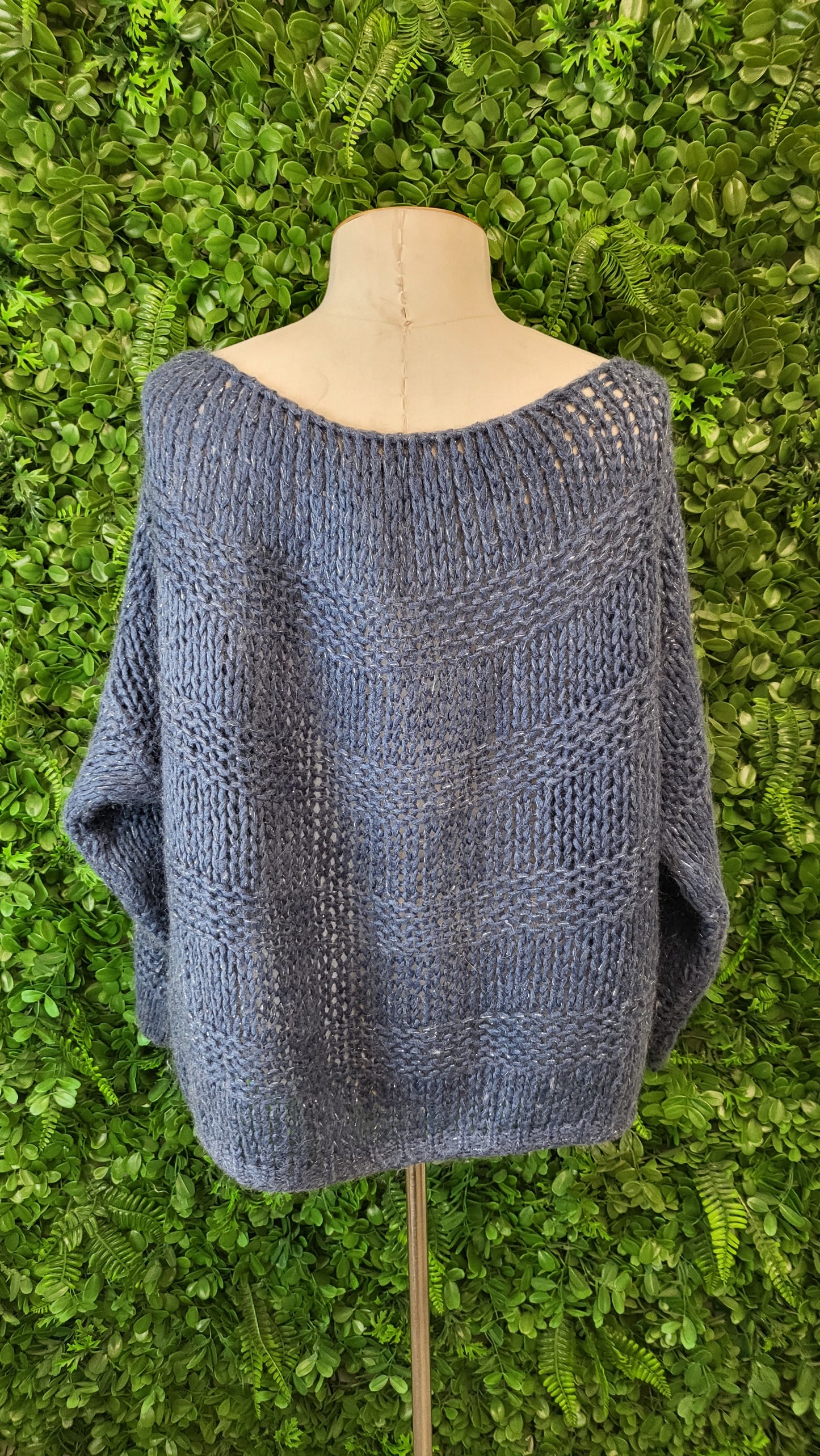 Made in Italy Blue Mohair Knit (10-12)