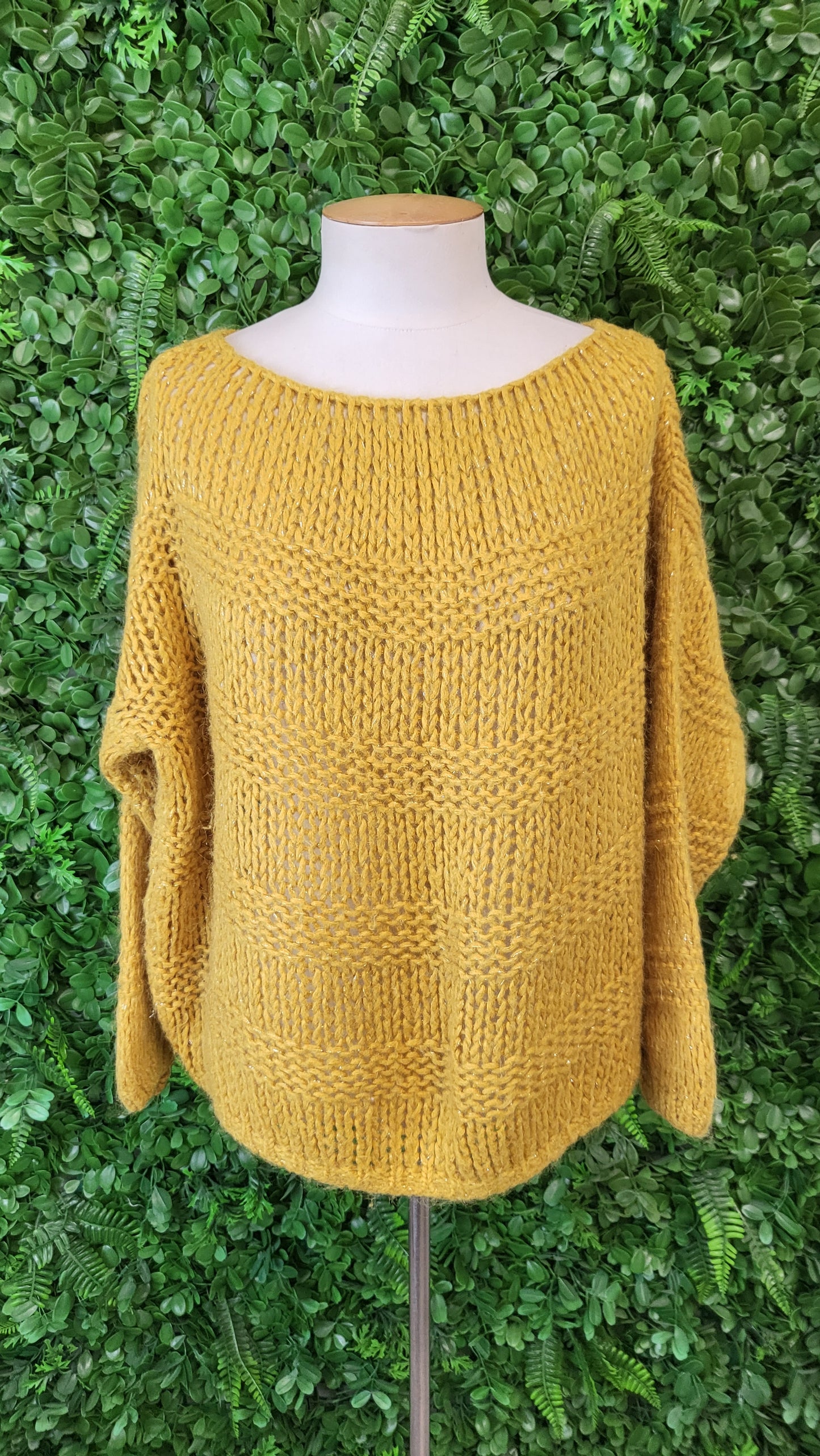 Made In Italy Mustard Mohair Blend Knit (12-14)