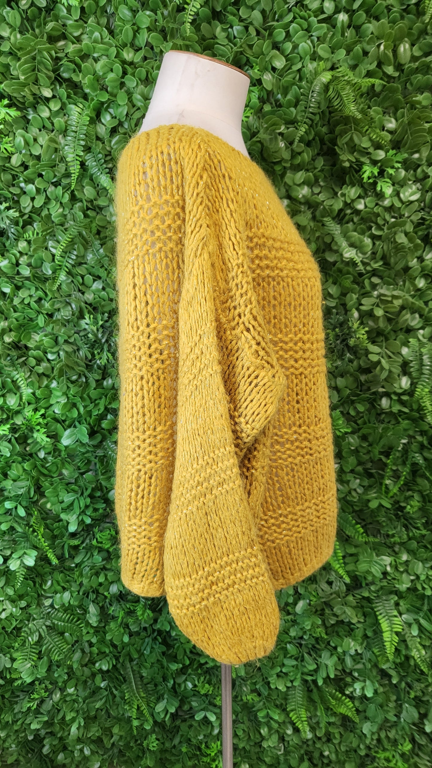 Made In Italy Mustard Mohair Blend Knit (12-14)