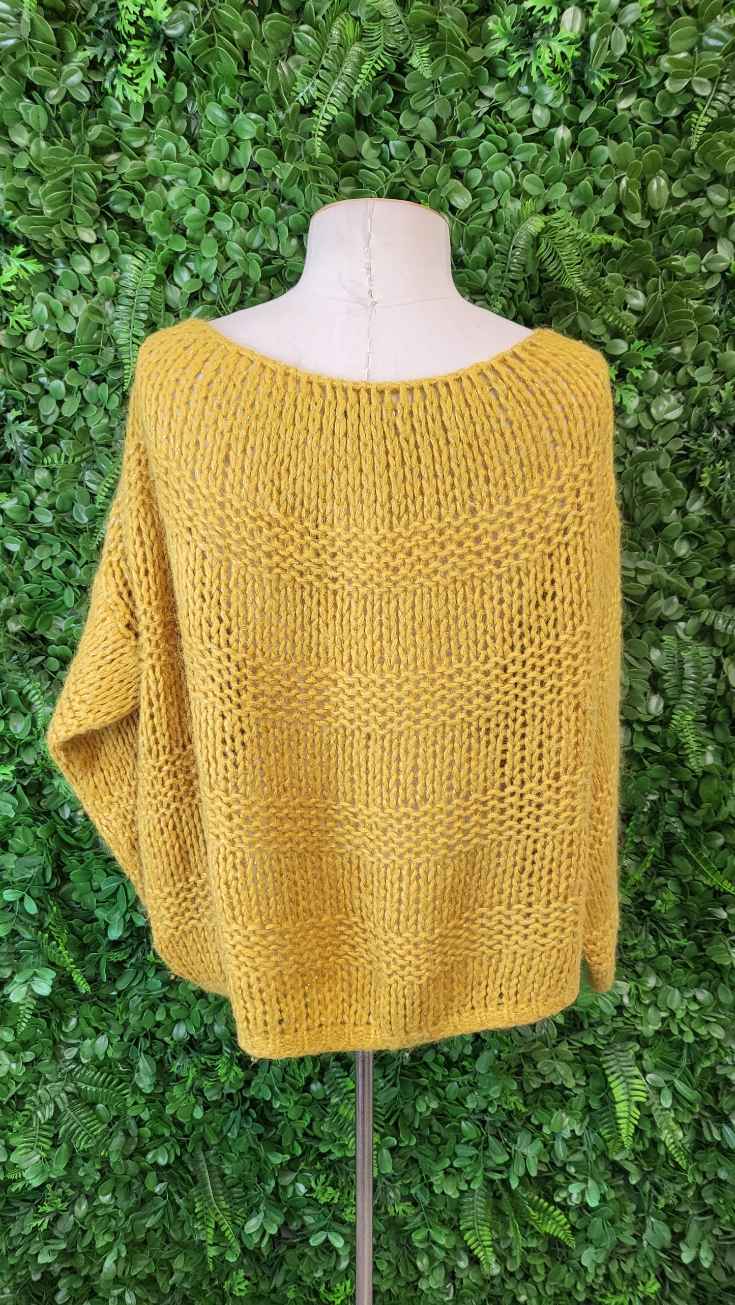 Made In Italy Mustard Mohair Blend Knit (12-14)
