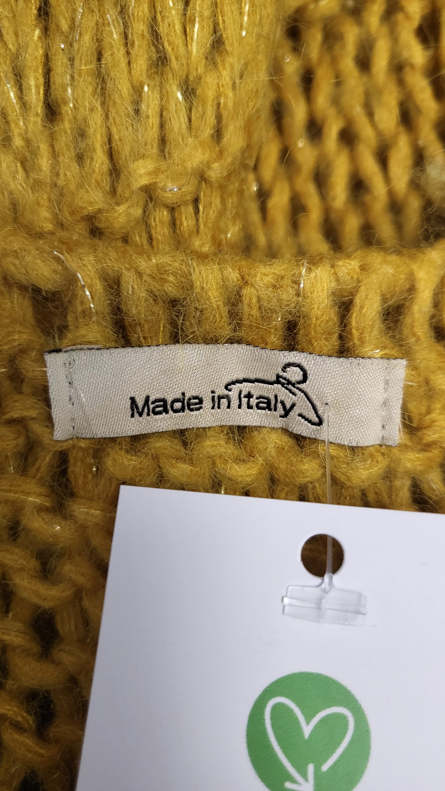Made In Italy Mustard Mohair Blend Knit (12-14)