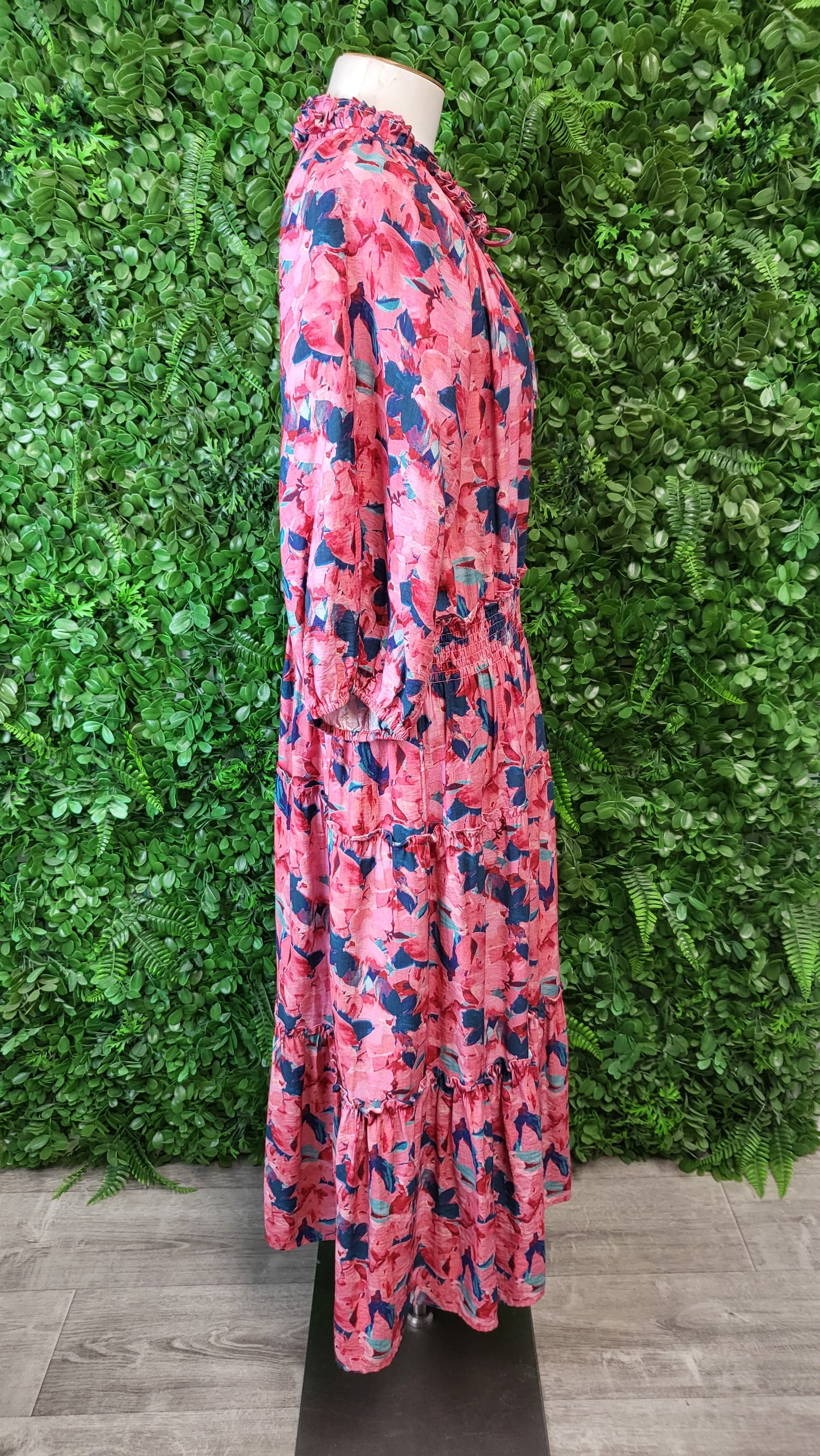 Gloss Floral Tiered Midi Dress (16)
