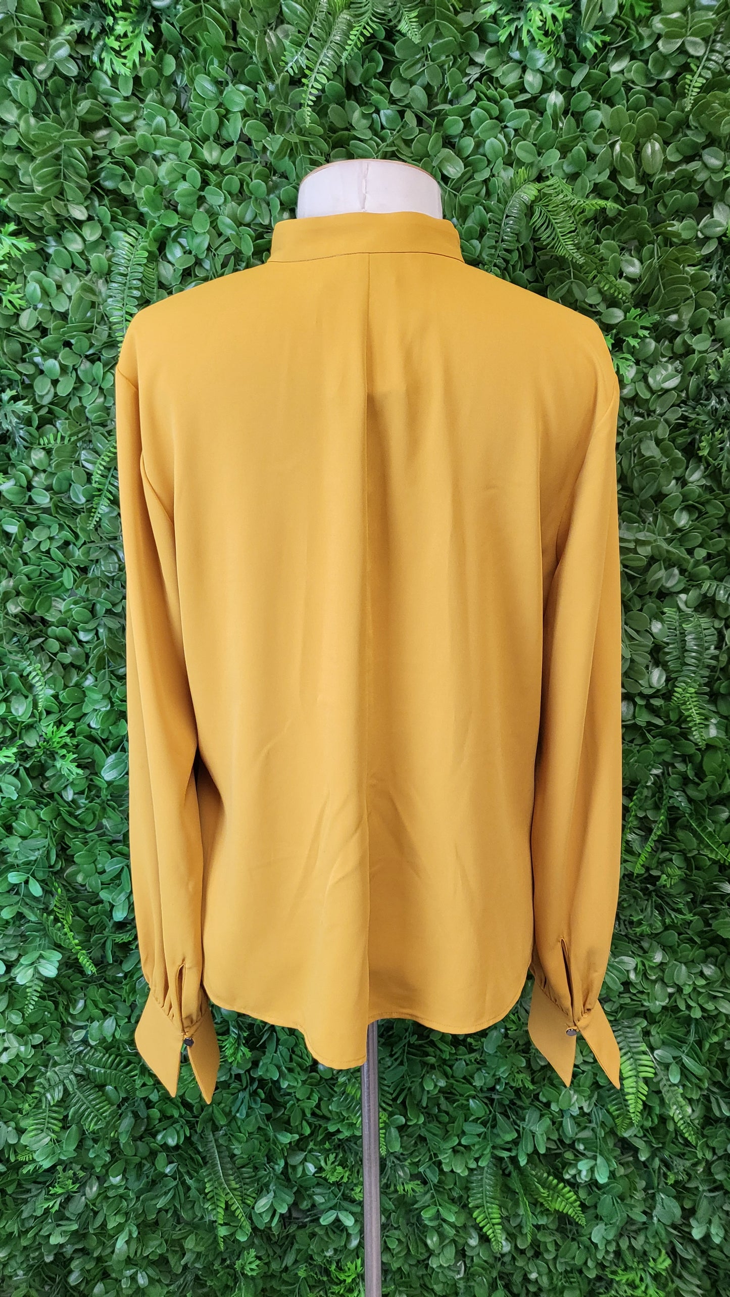 Cue Mustard Frill Front Top (10)