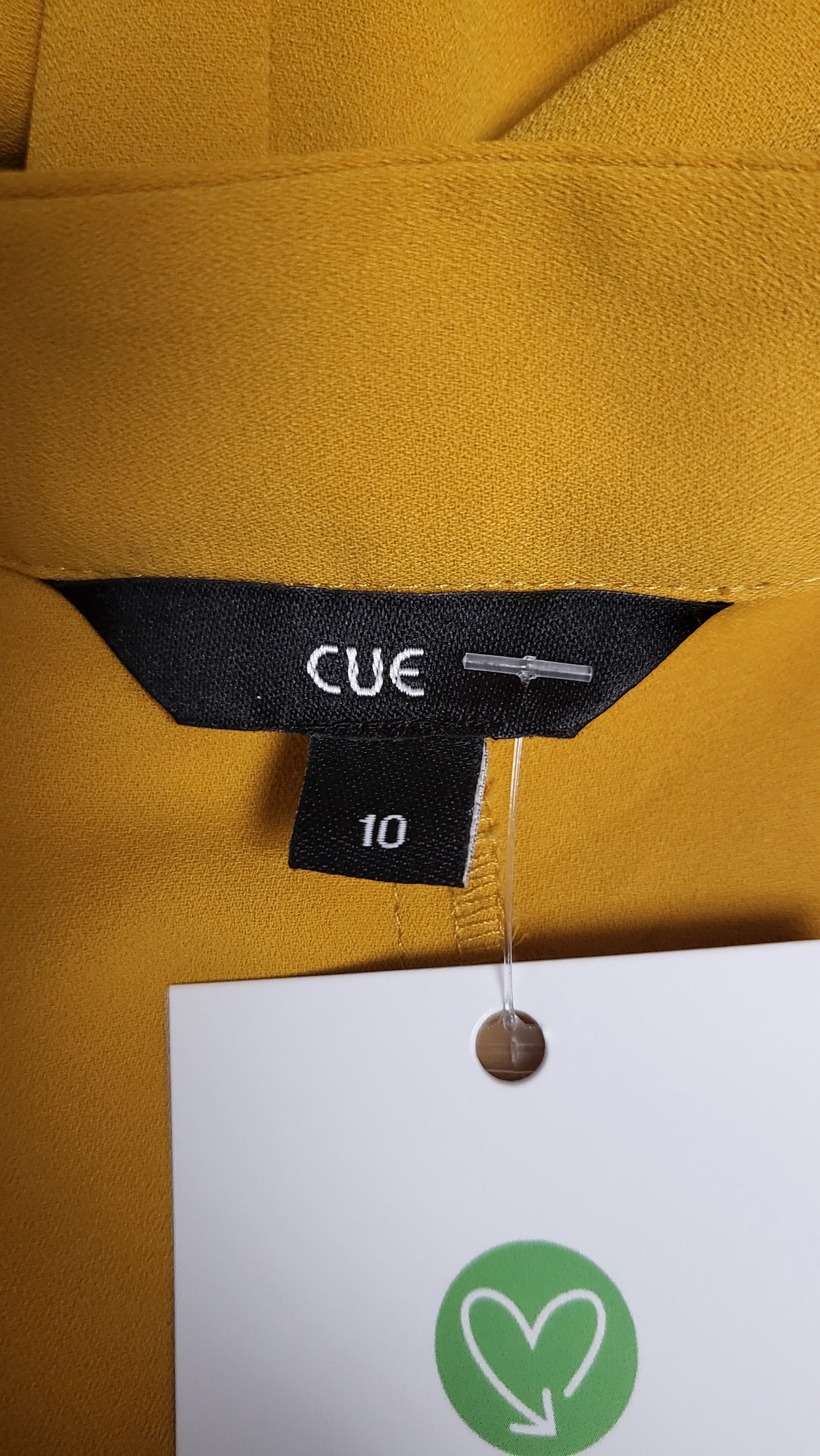 Cue Mustard Frill Front Top (10)