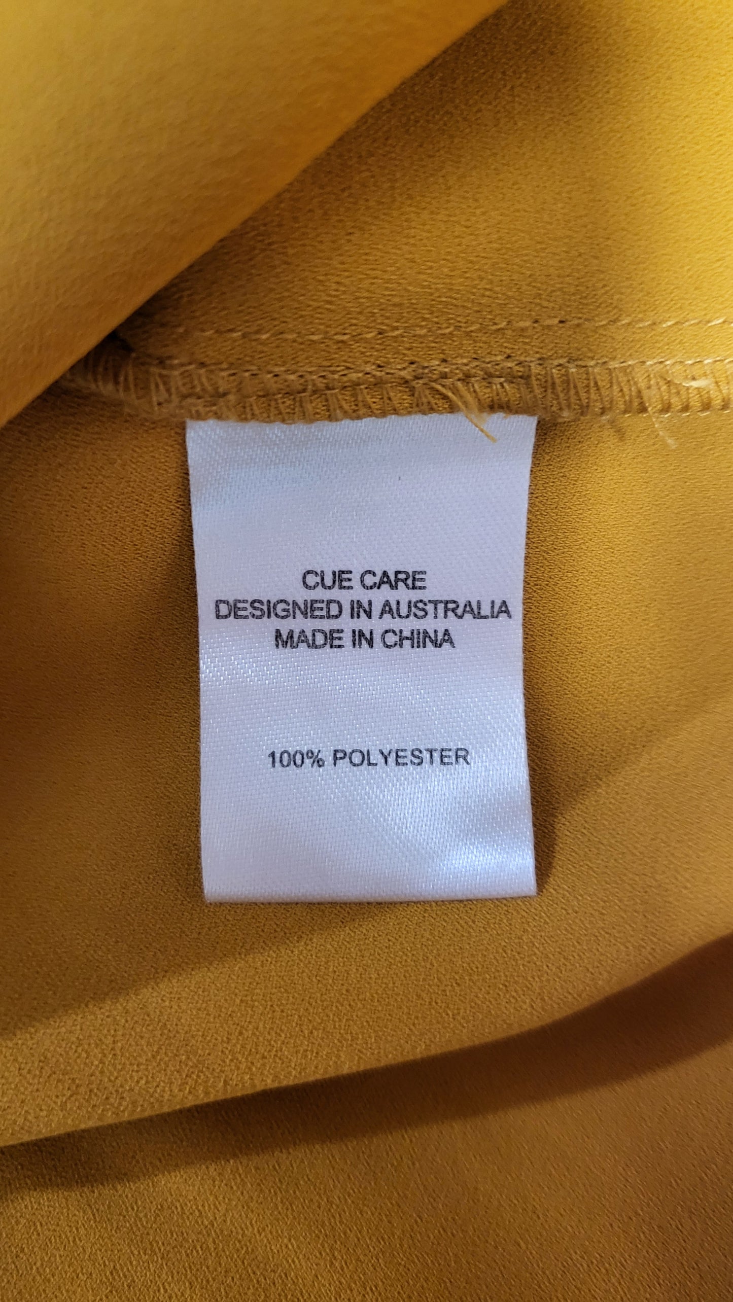 Cue Mustard Frill Front Top (10)
