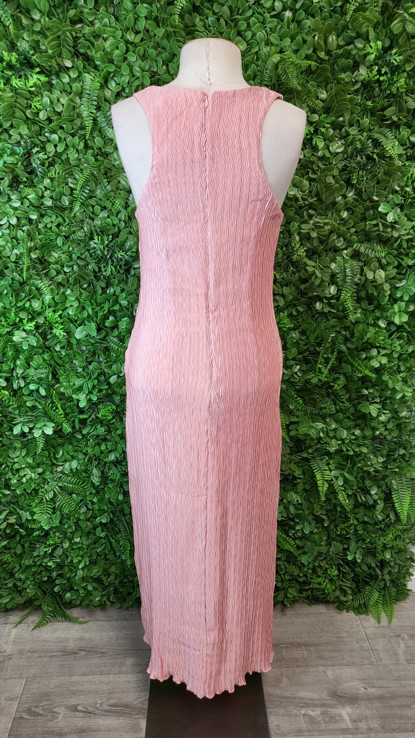 Jorge Pink Textured Dress (10)