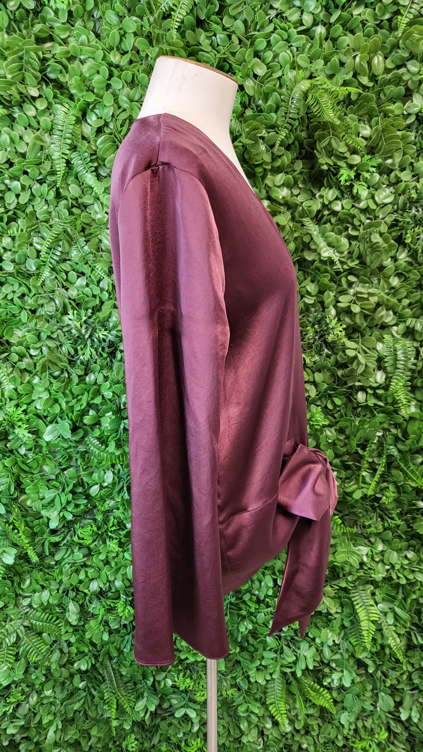 Witchery Plum Sateen Tie Top (10)