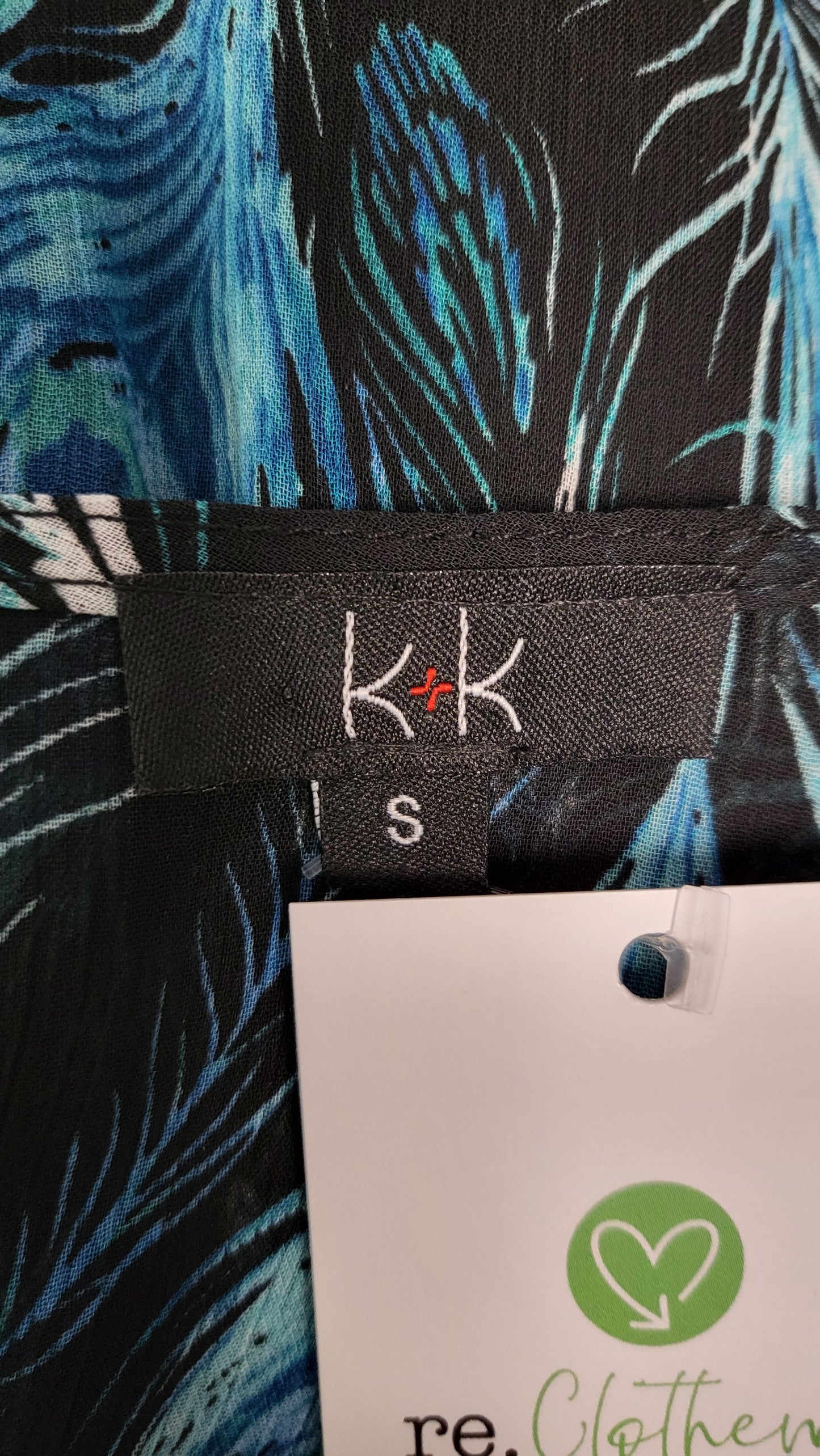 K K Multi Peacock Print Dress (16)