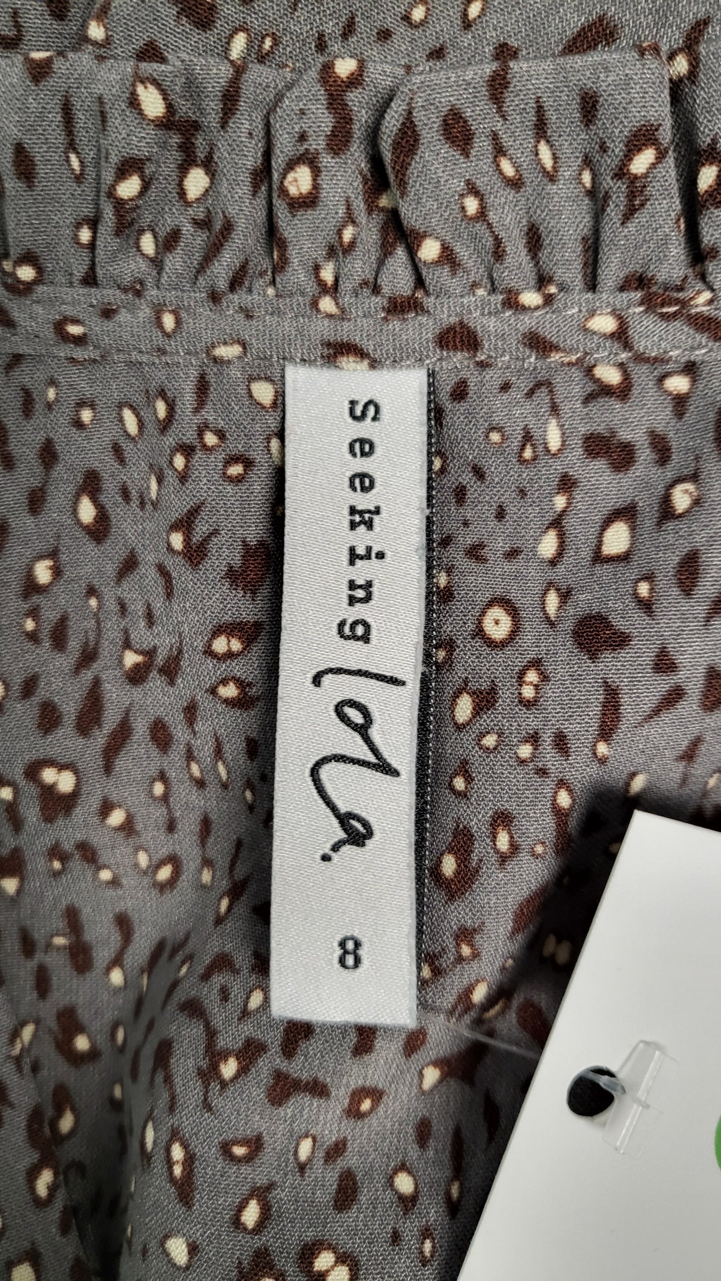 Seeking Lola Print Pleat Blouse (8)