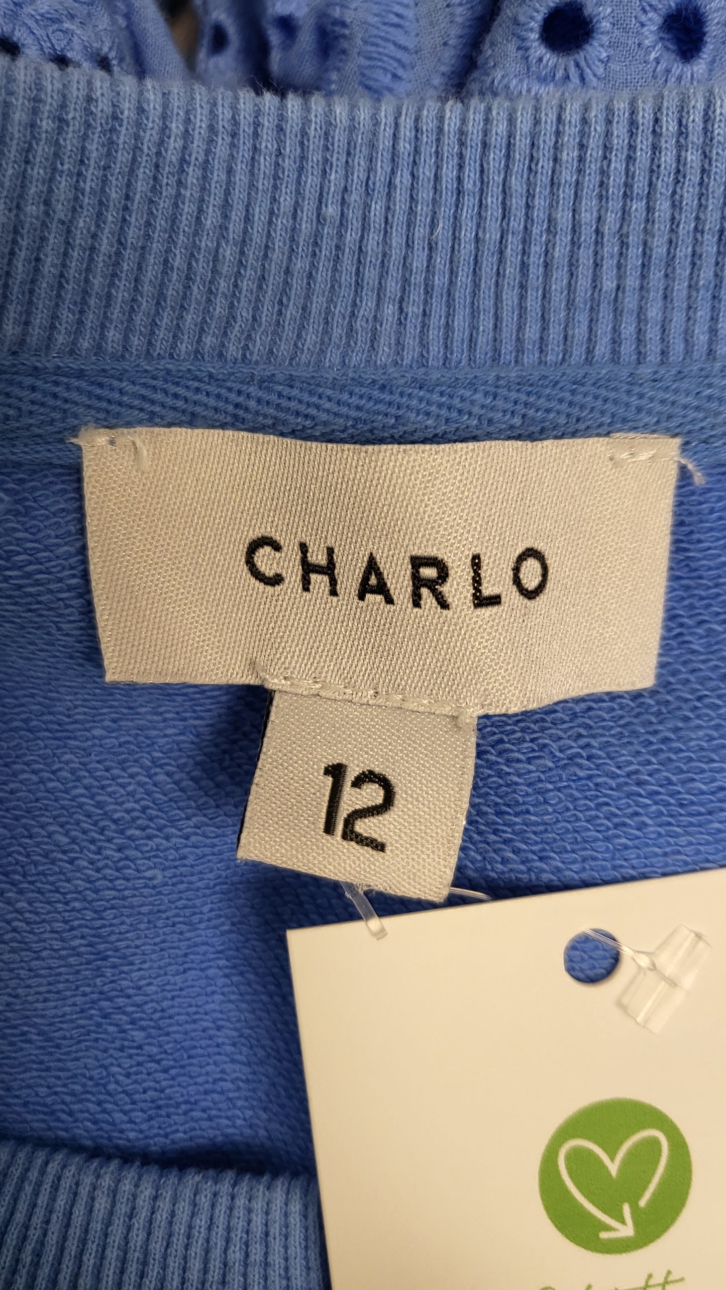Charlo Blue Embroidery Sweat Top (12)