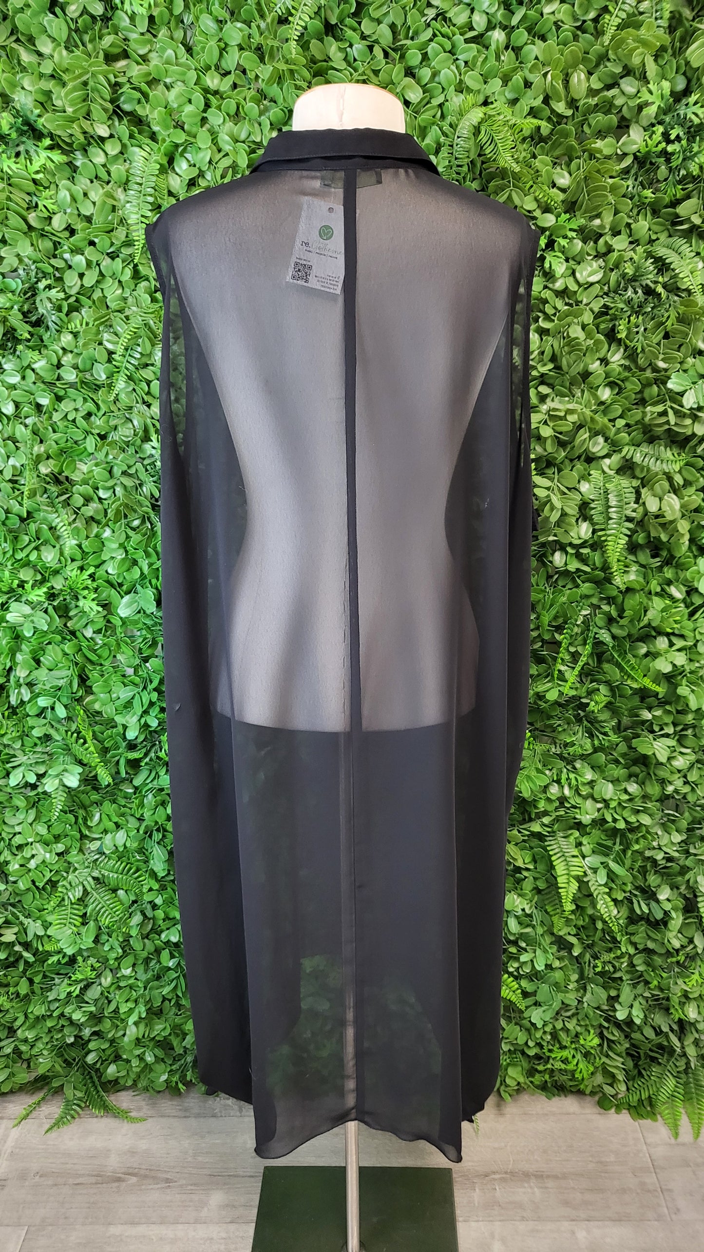 Obi Black Sheer Shirt Dress (18)