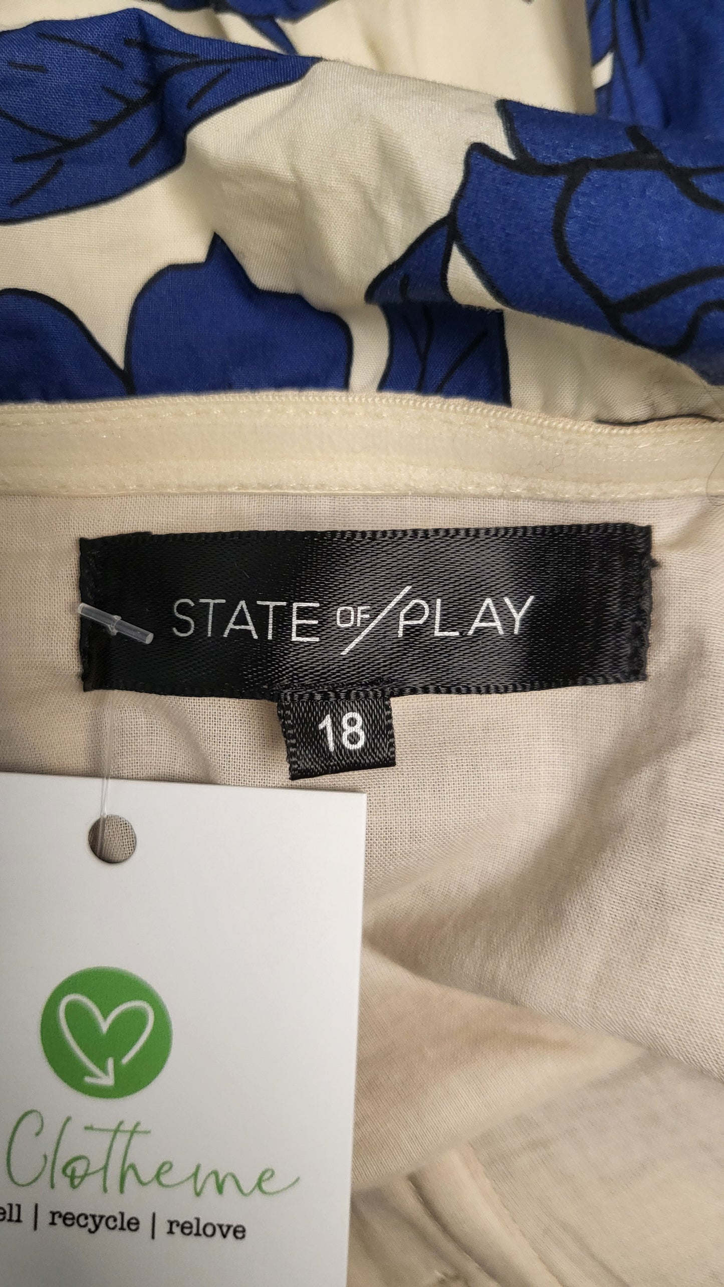 State of Play Floral Strapless Dress (16-18)
