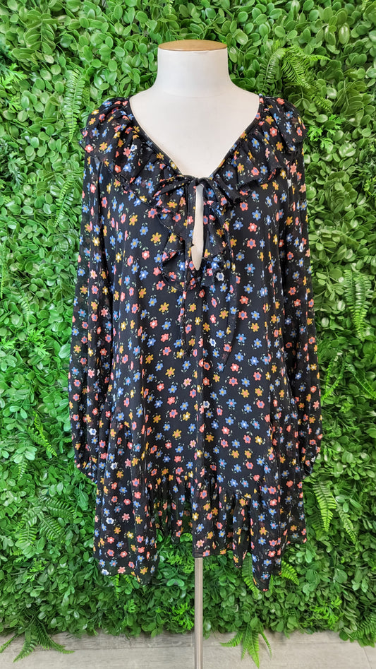 Denny Rose Print Mini Dress (10)