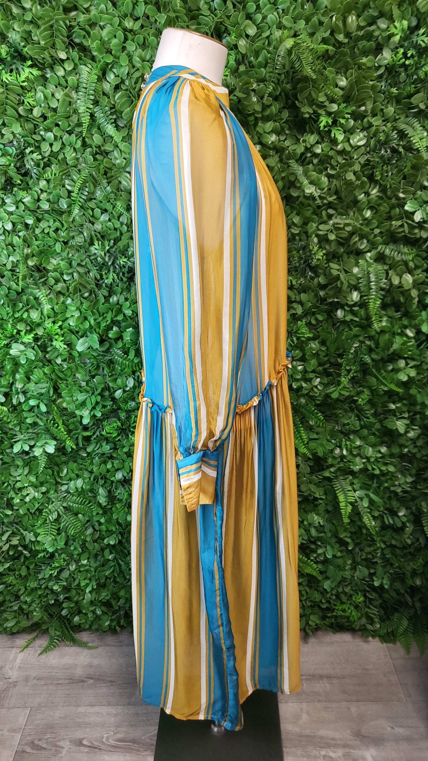 Dixie Stripe Silk Dress BNWT (8-10)