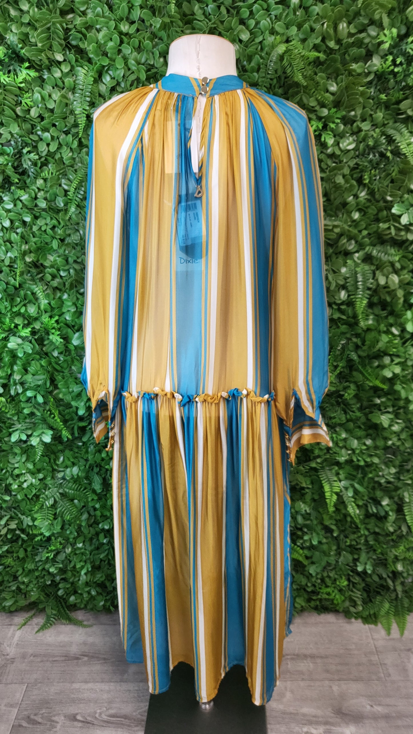Dixie Stripe Silk Dress BNWT (8-10)