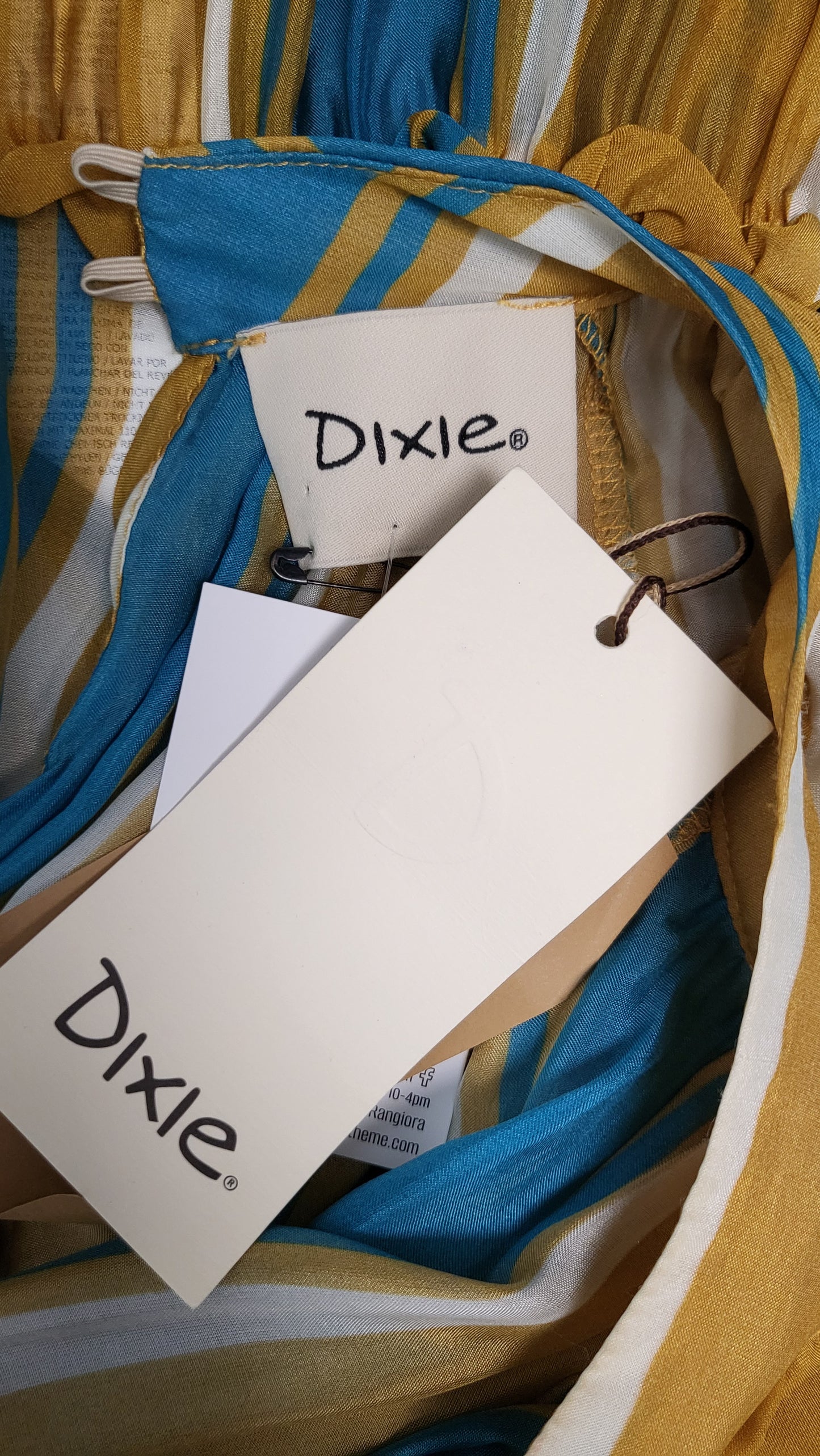 Dixie Stripe Silk Dress BNWT (8-10)