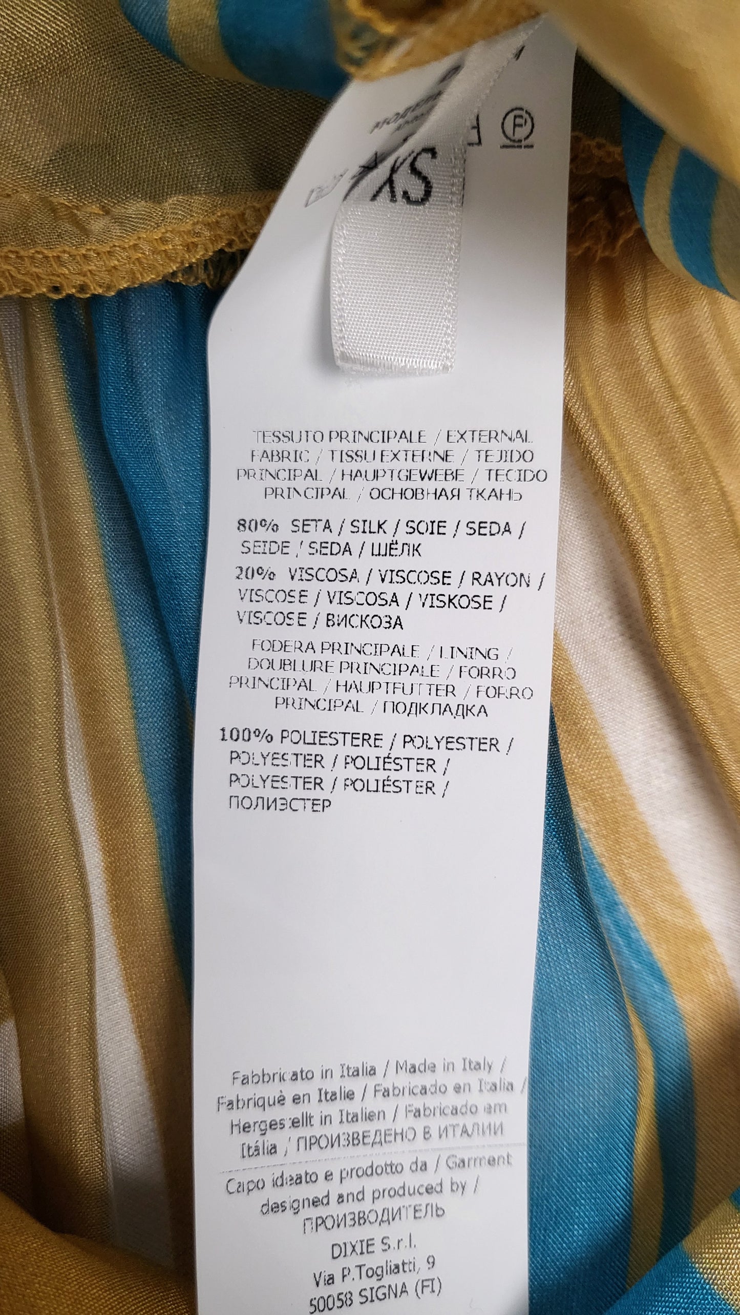 Dixie Stripe Silk Dress BNWT (8-10)