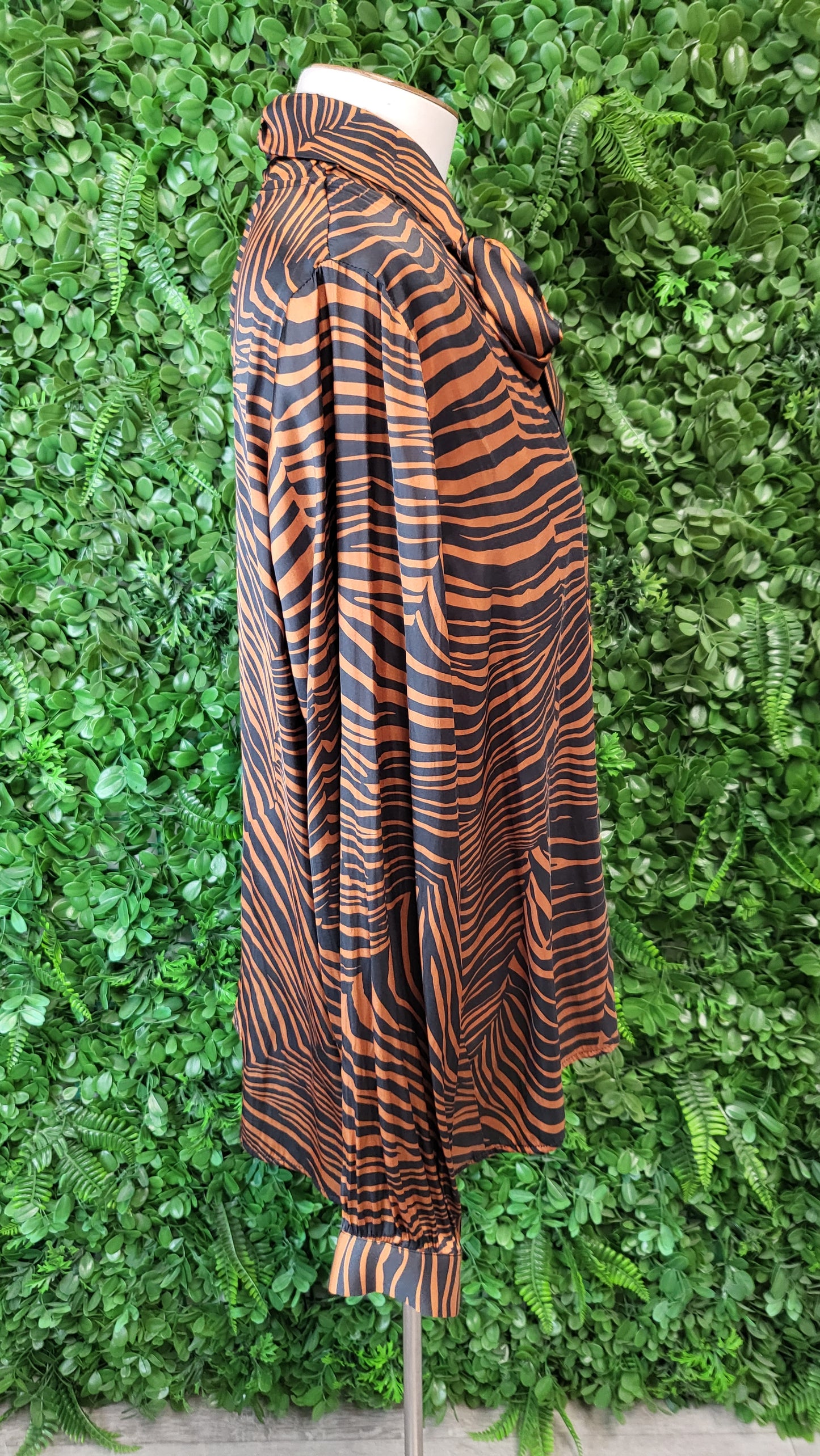 Storm Zebra Tie Neck Top (16)