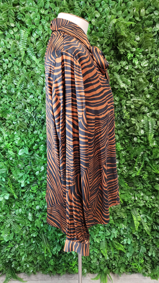 Storm Zebra Tie Neck Top (16)