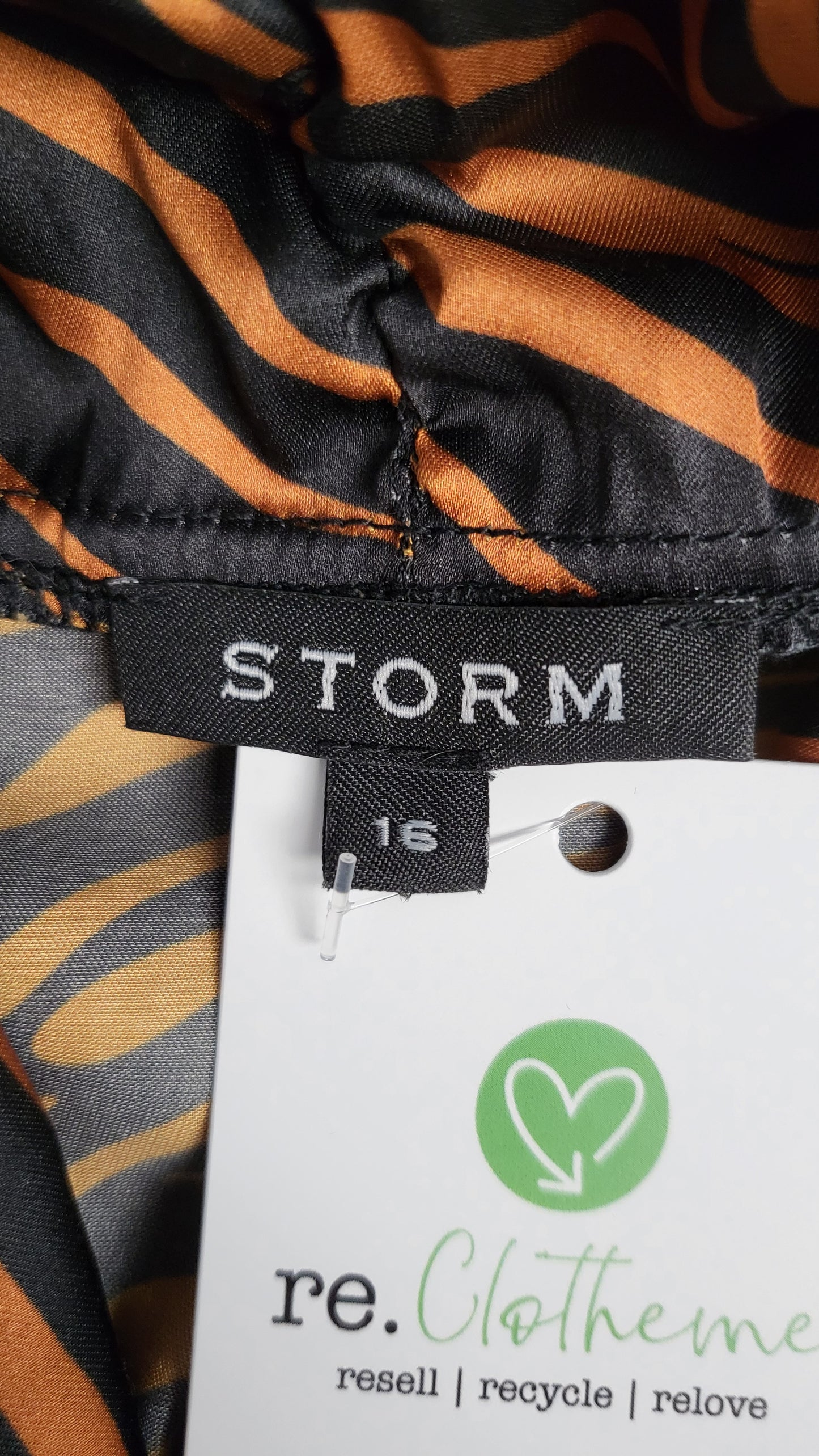 Storm Zebra Tie Neck Top (16)