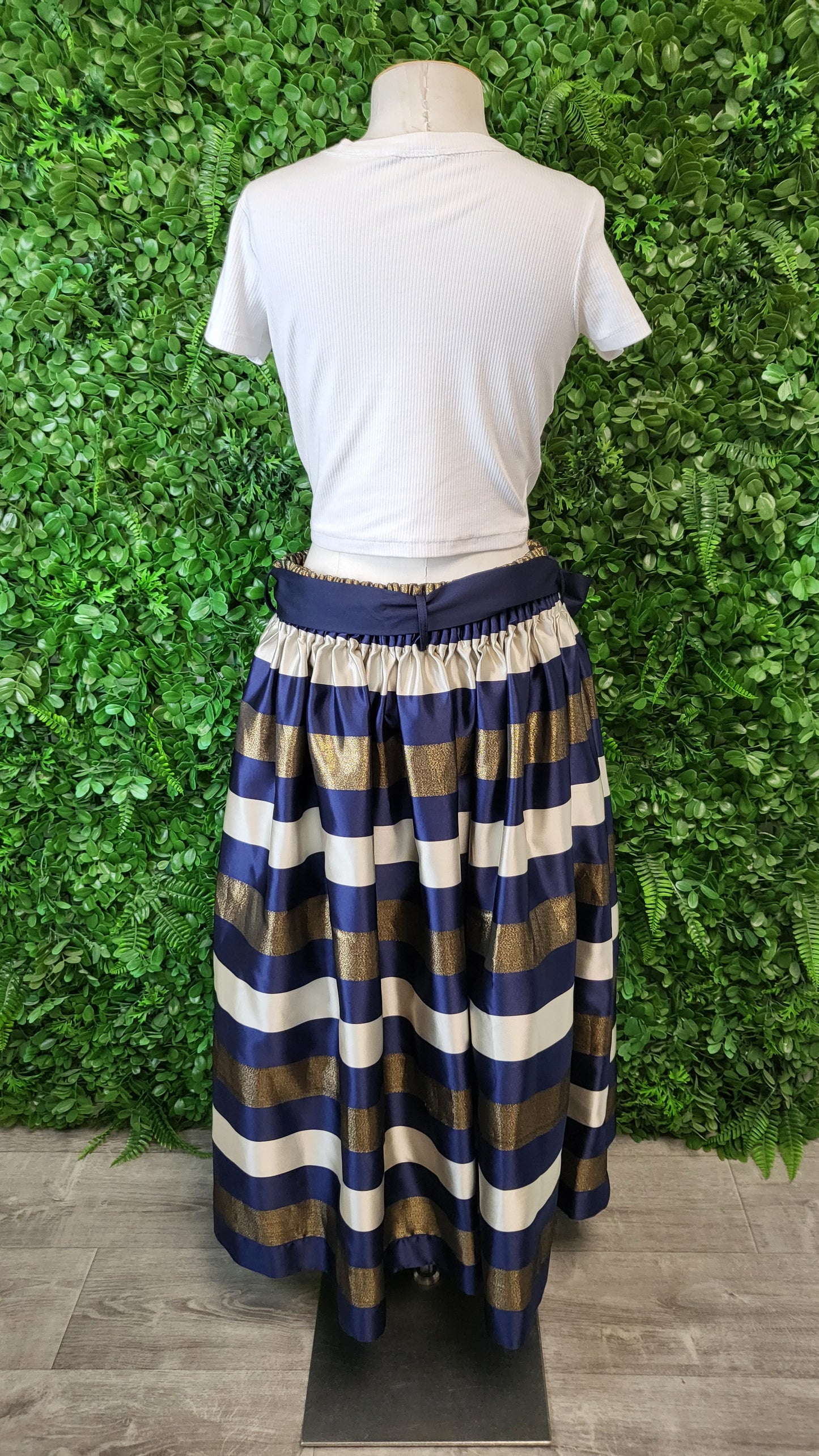 World Metallic Gathered Skirt (12)