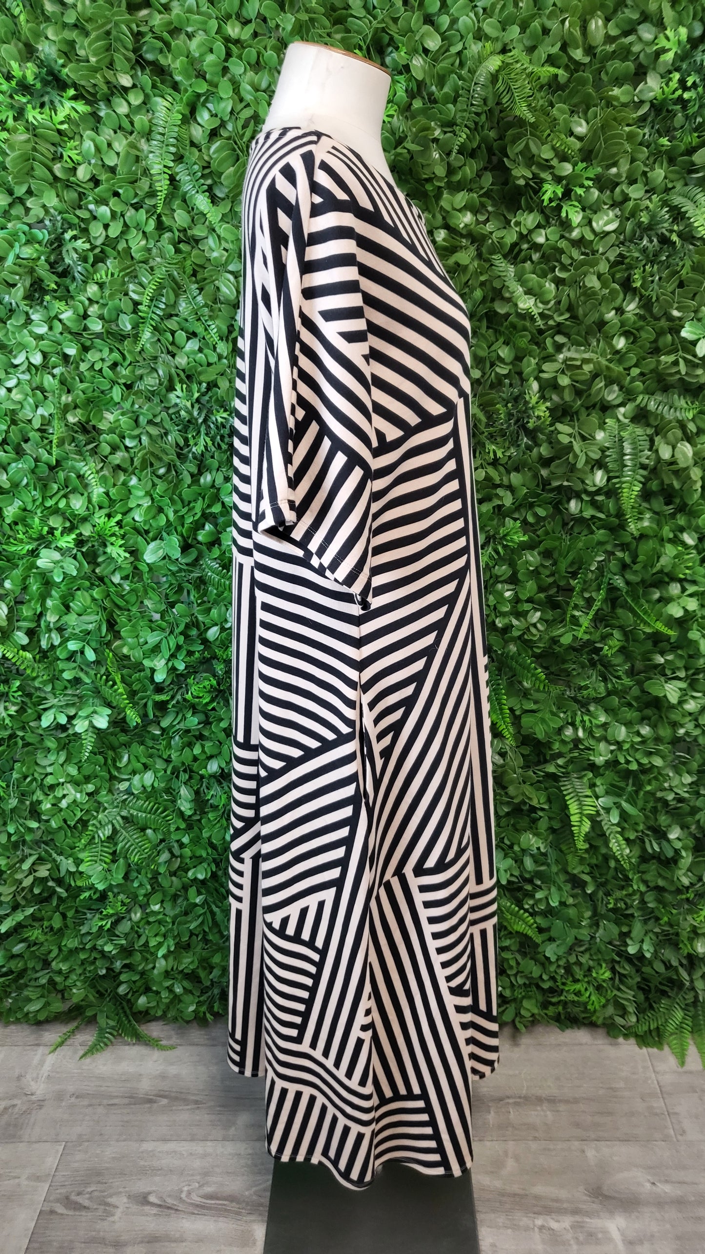 Marco Polo Stripe Spliced Dress BNWT (16)