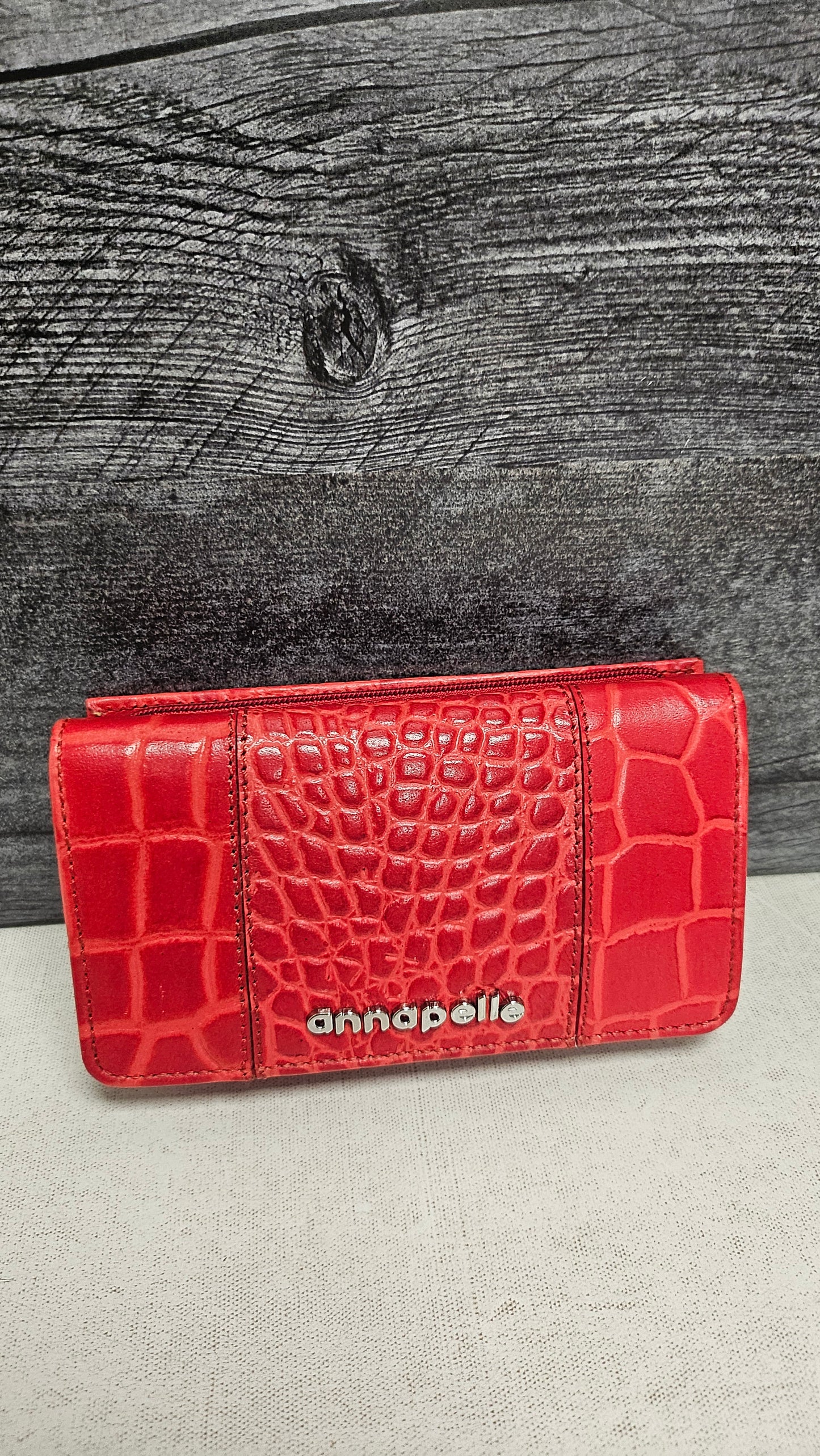 Annapelle Red Leather Wallet