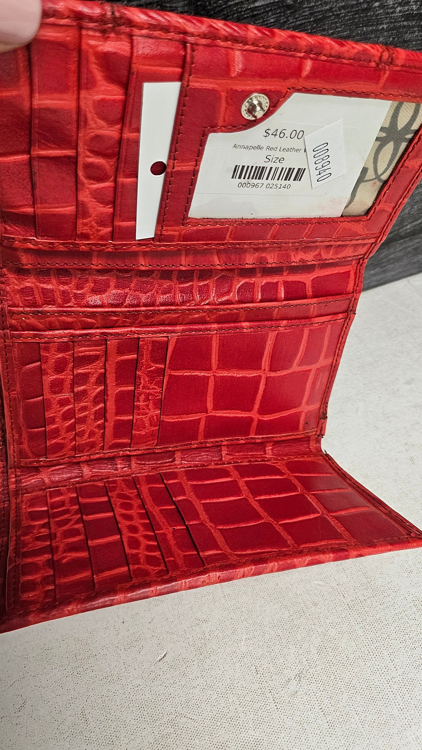 Annapelle Red Leather Wallet