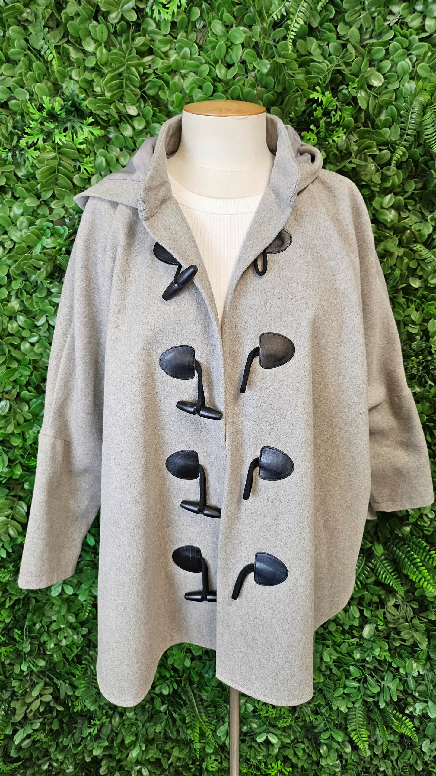 All About Eve Grey Cape Coat (10)
