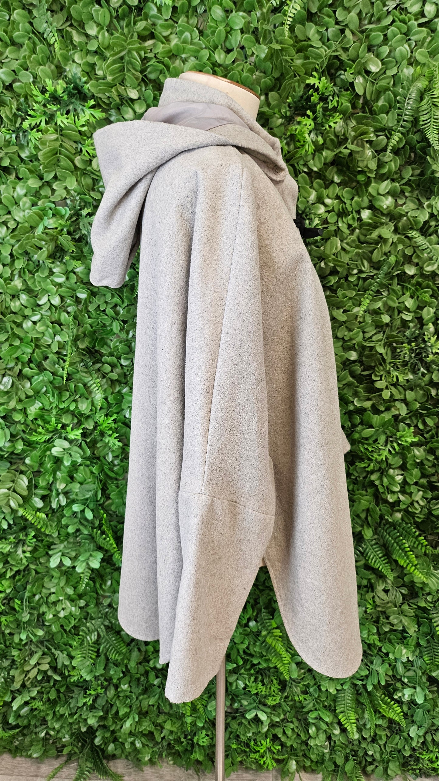 All About Eve Grey Cape Coat (10)