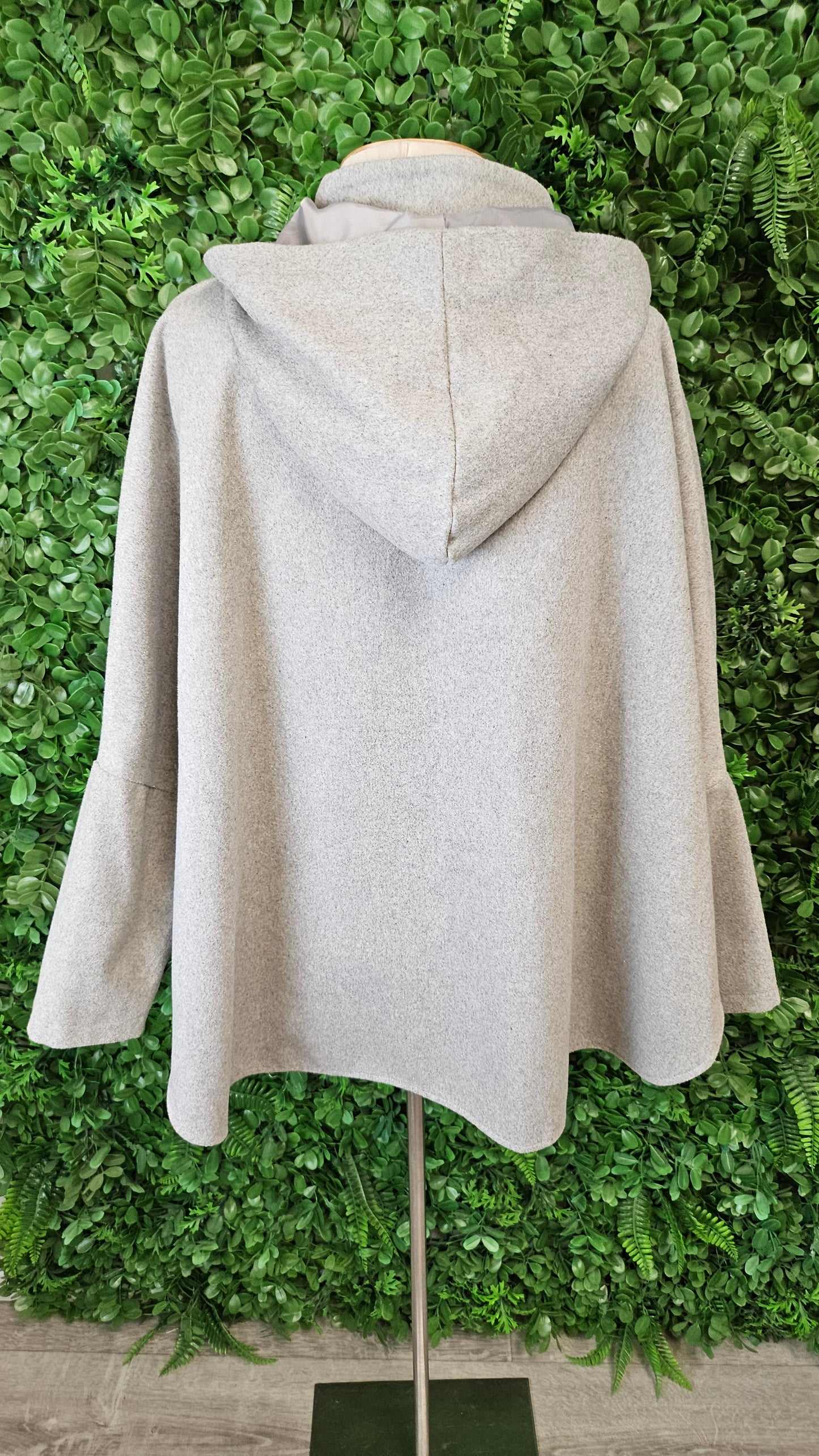 All About Eve Grey Cape Coat (10)