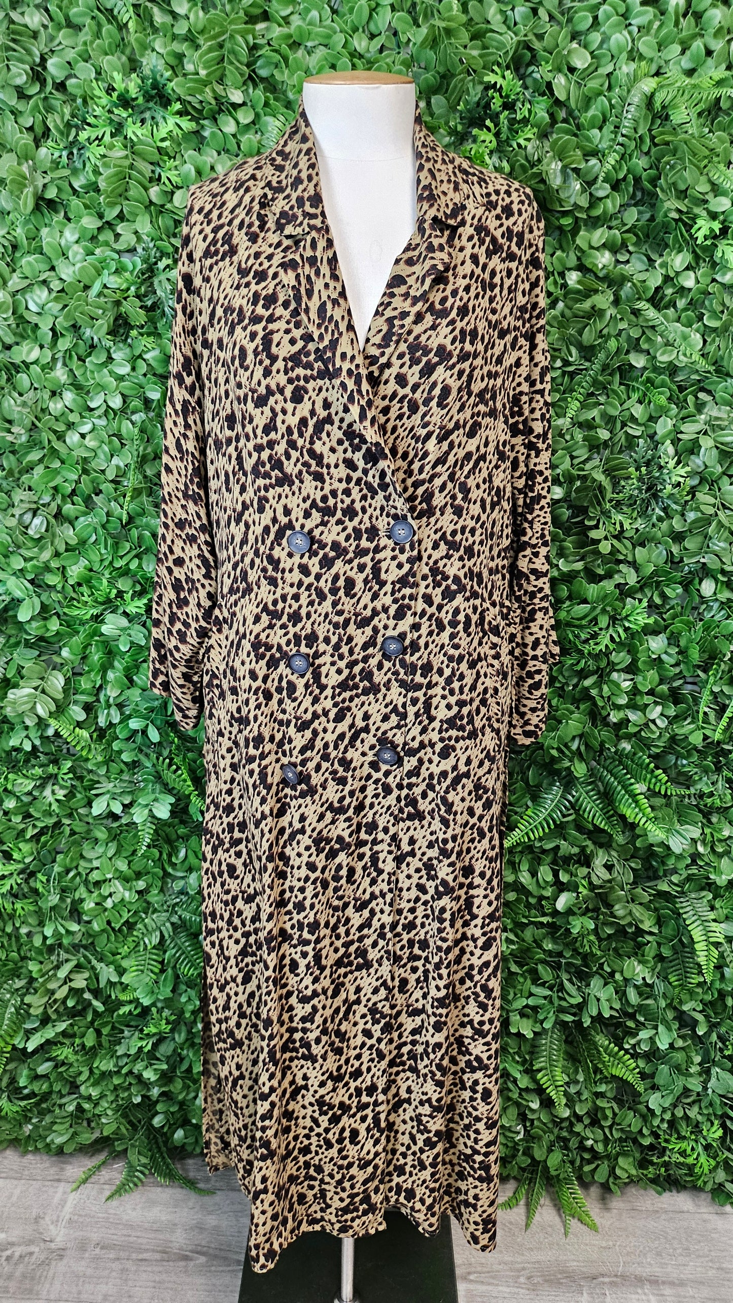 Zara Animal Double Breasted Dress (12)