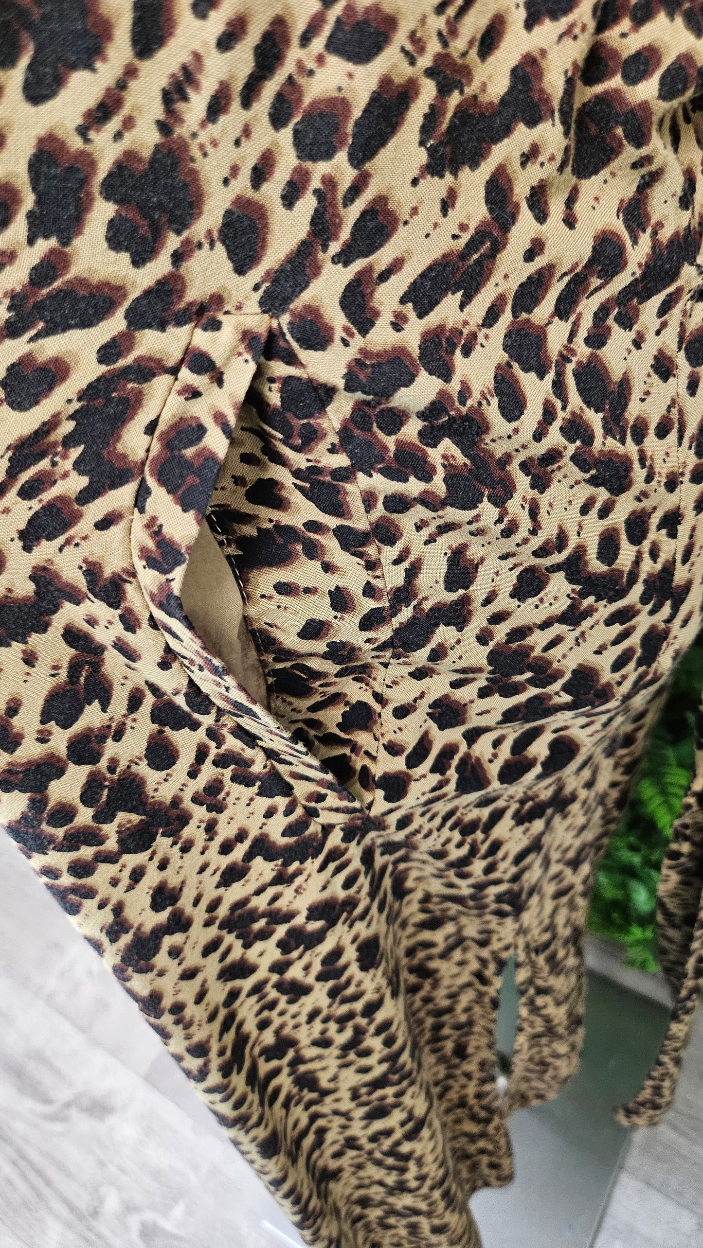 Zara Animal Double Breasted Dress (12)