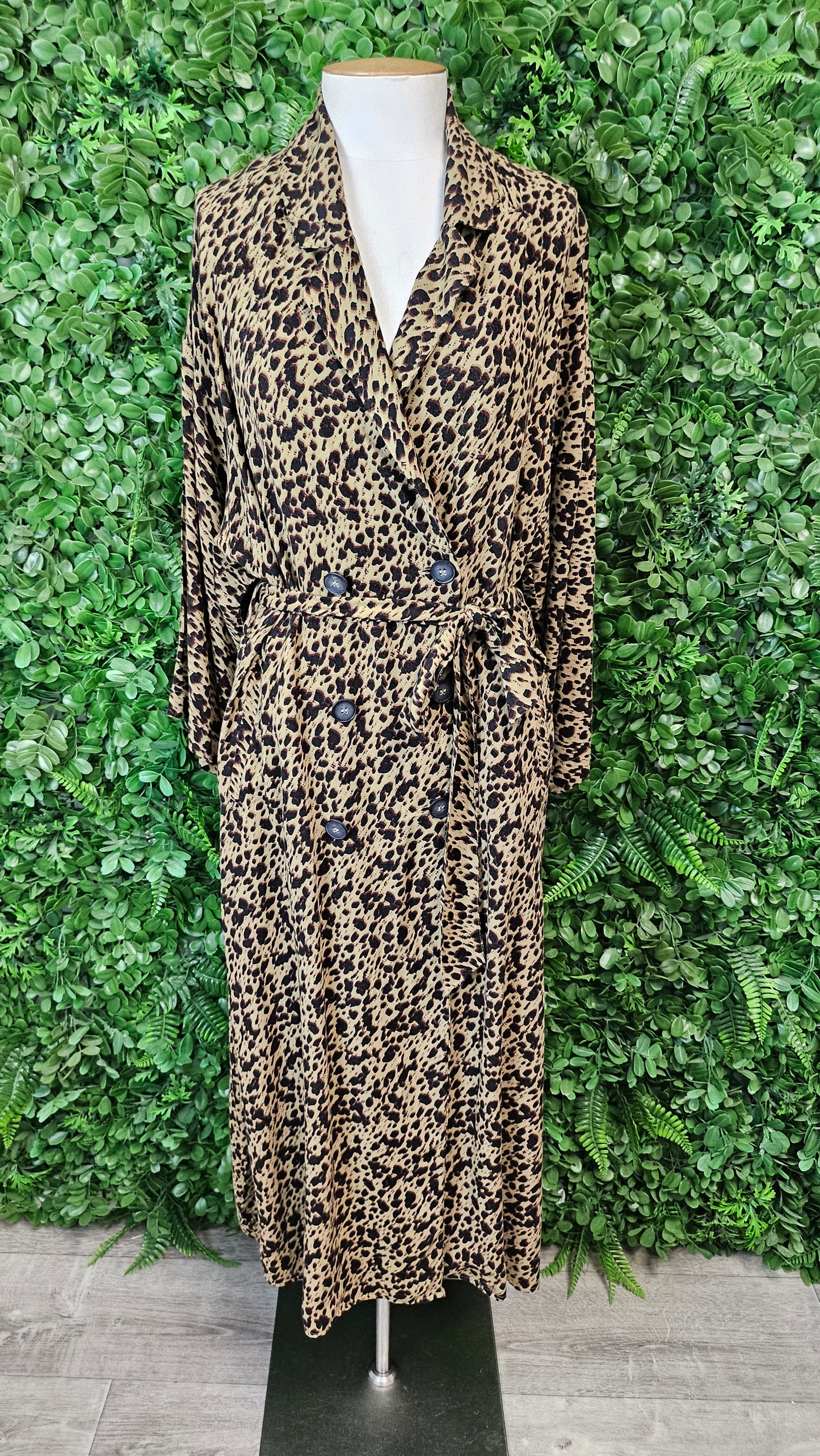 Zara Animal Double Breasted Dress (12)