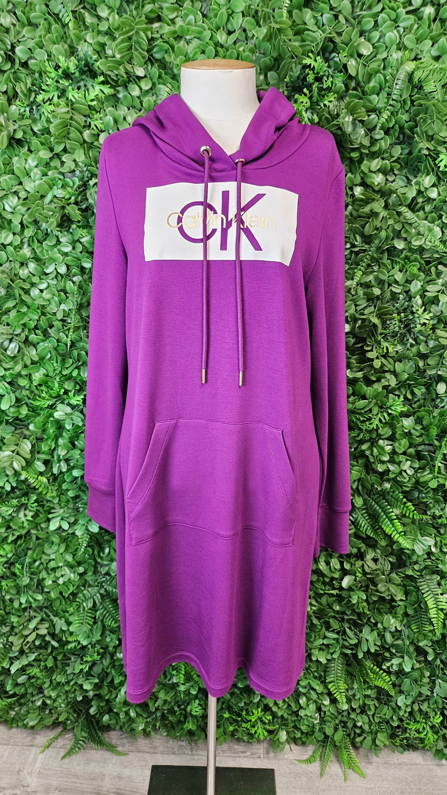 Calvin Klein Purple Sweatshirt Dress (12)