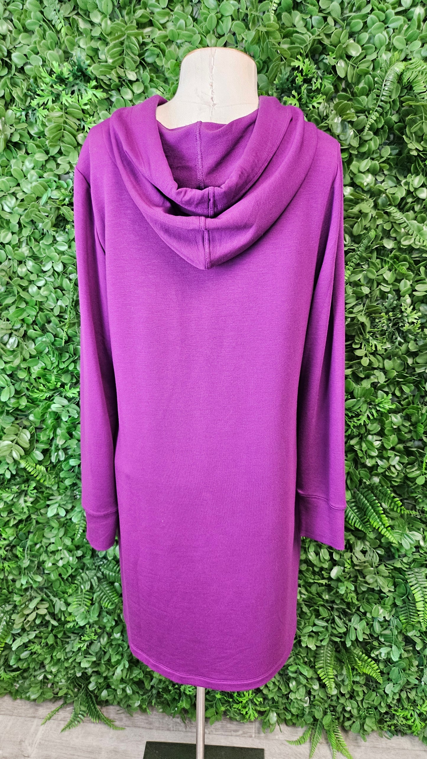 Calvin Klein Purple Sweatshirt Dress (12)