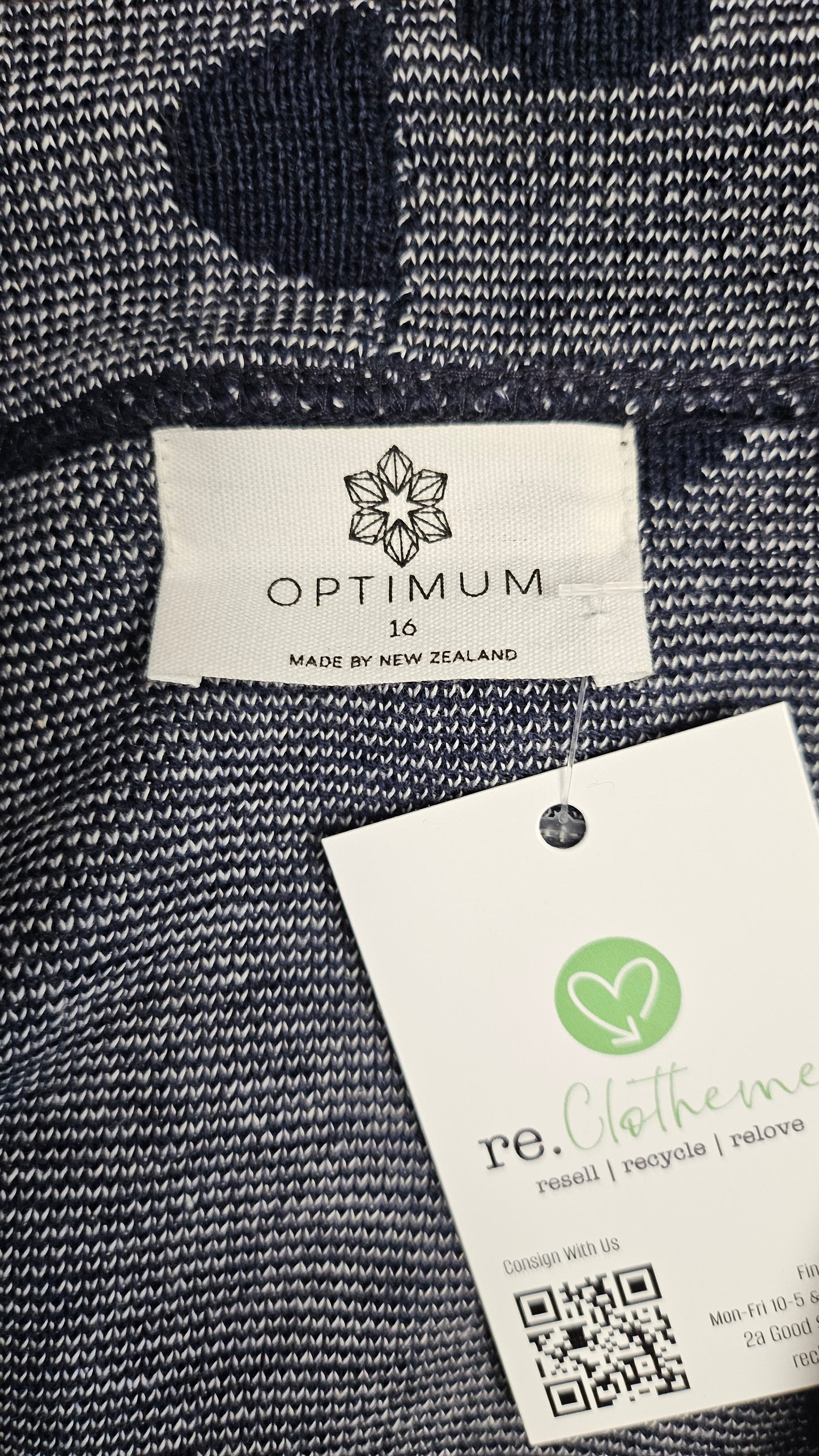 Optimum Navy/Spot Merino Cardigan (16)