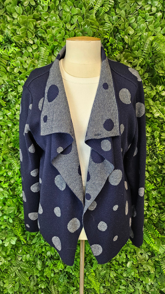 Optimum Navy/Spot Merino Cardigan (16)