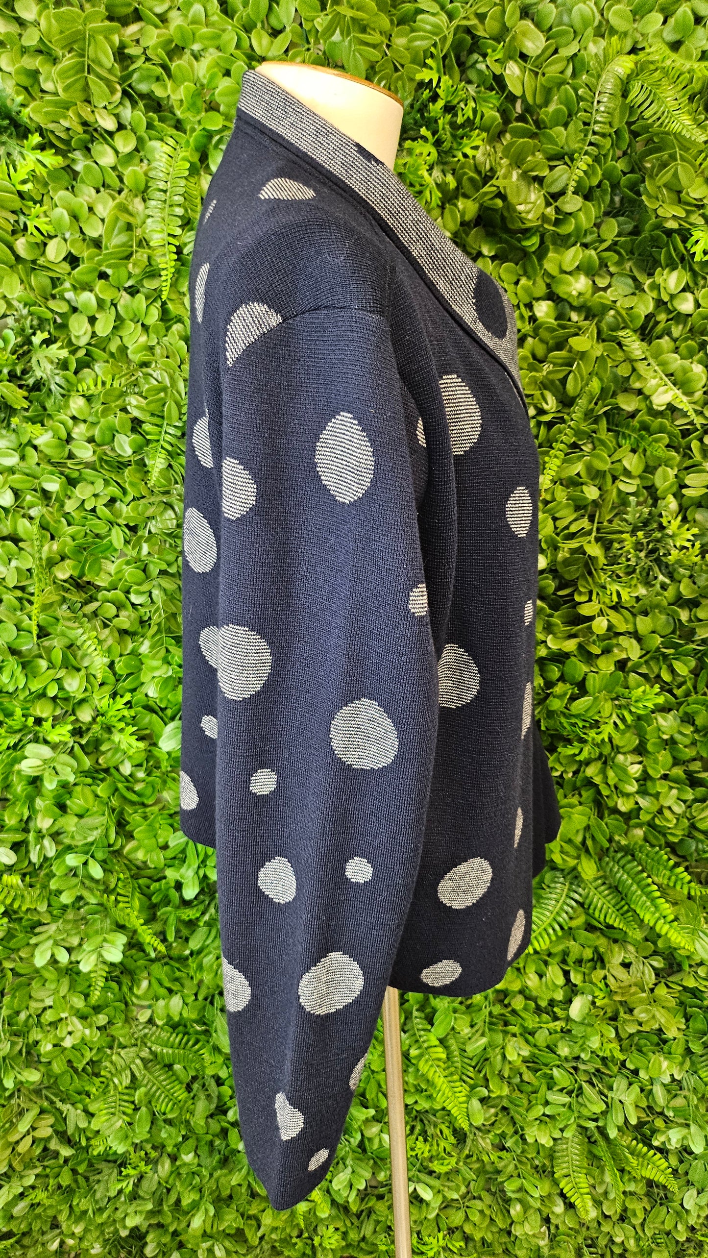 Optimum Navy/Spot Merino Cardigan (16)