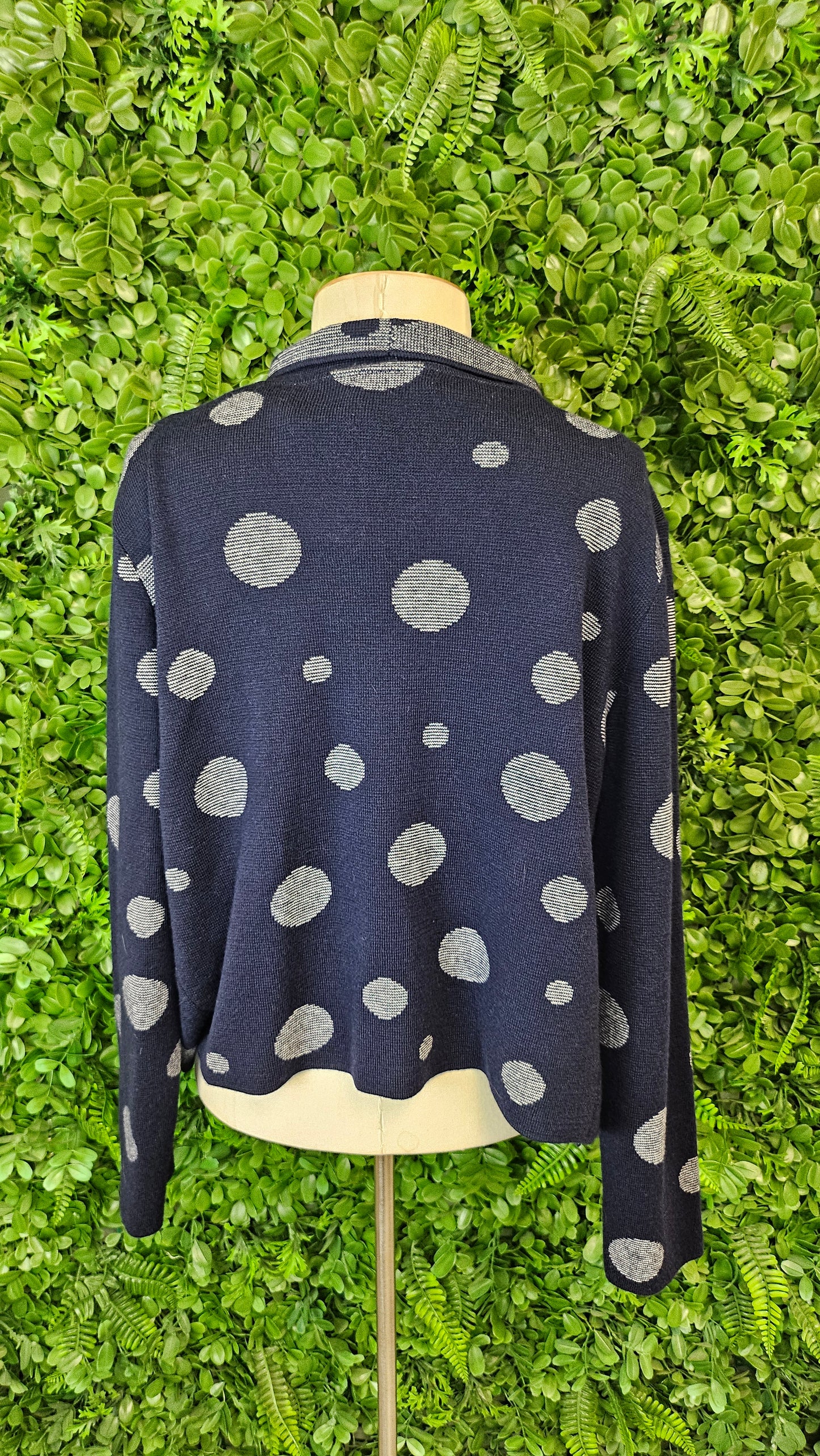 Optimum Navy/Spot Merino Cardigan (16)